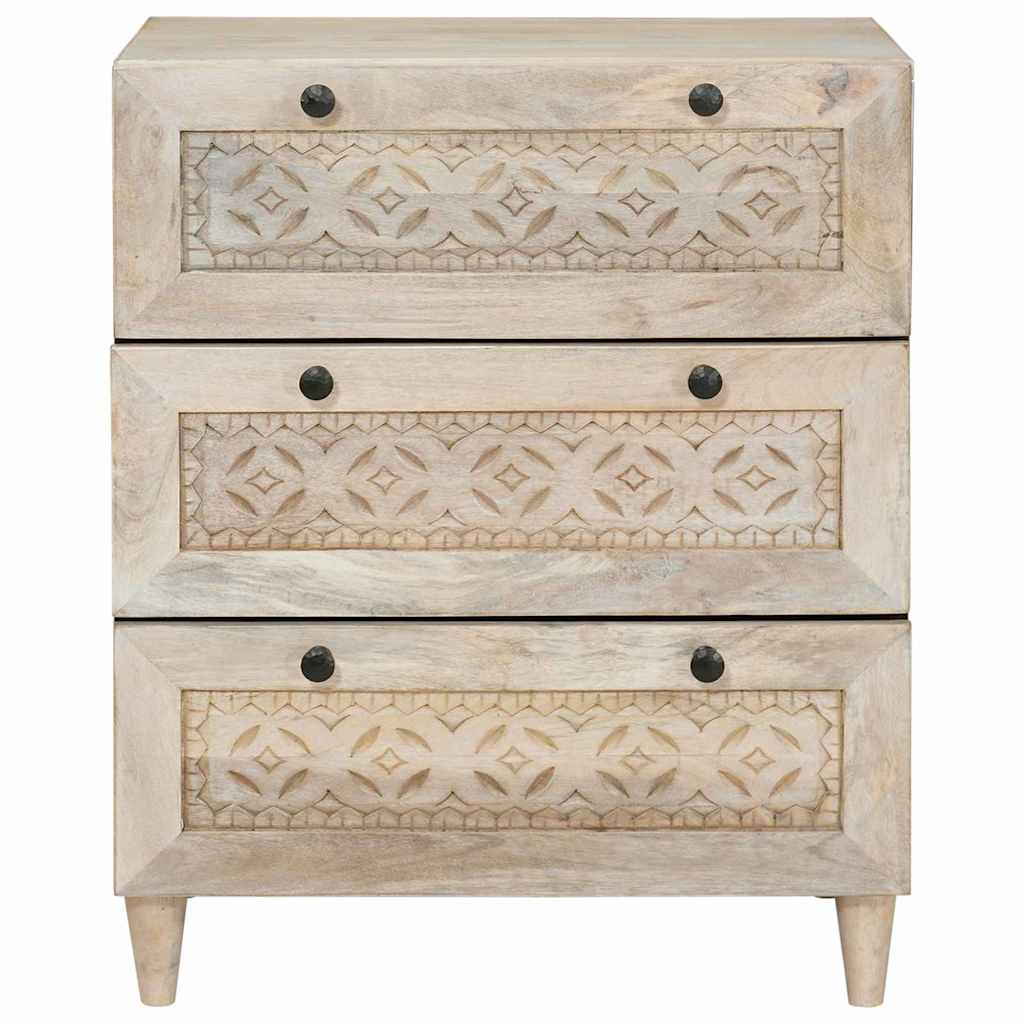 Serviesskap Hvit 60 x 33 x 75 cm heltre mango