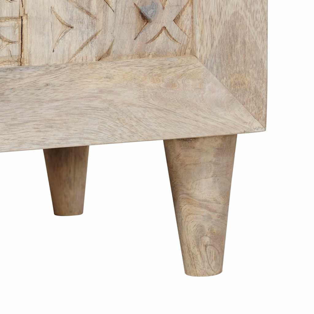 Nattbordskap Hvit 50 x 33 x 60 cm Konstruert tre