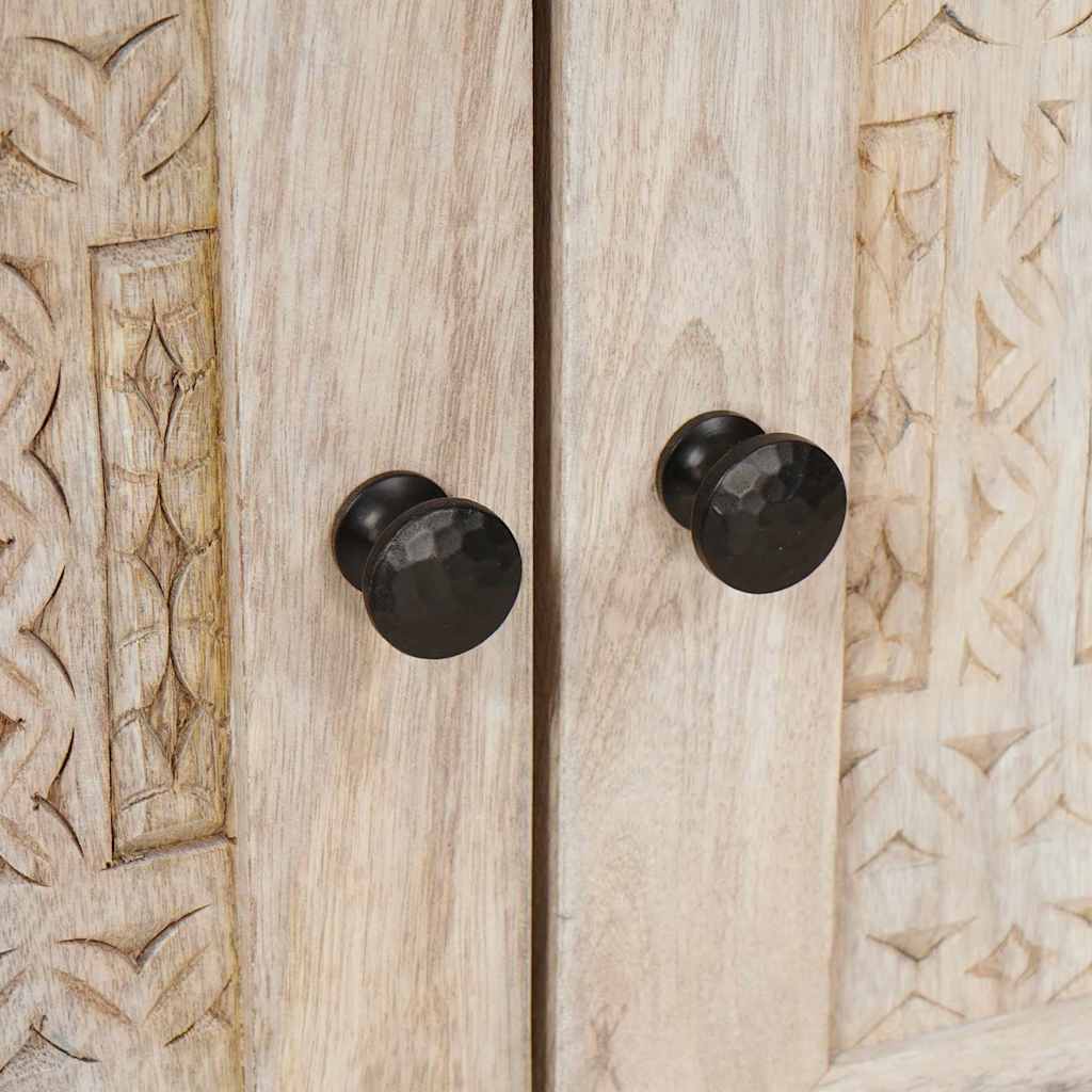 Nattbord med skuff med dør Beige 50 x 33 x 60 cm heltre mango