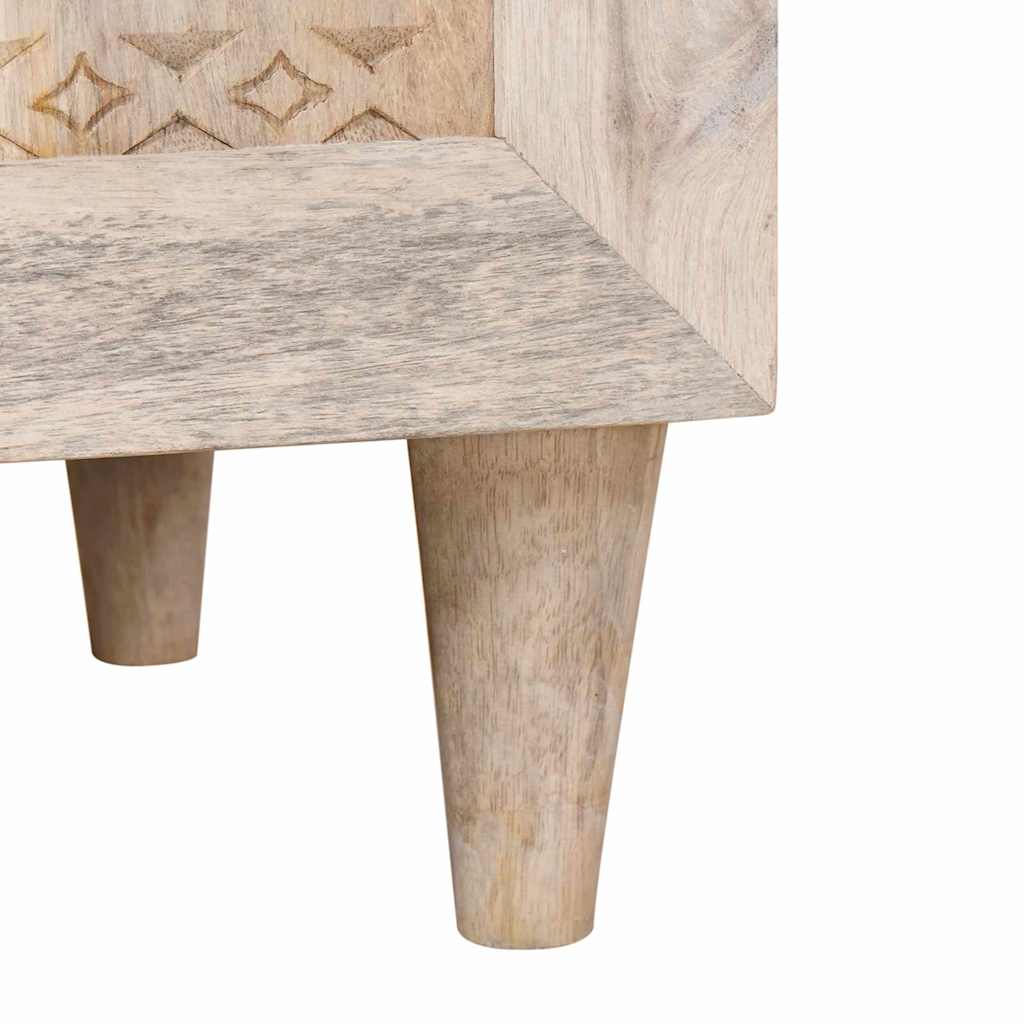 Nattbordskap Hvit 50 x 33 x 60 cm Konstruert tre