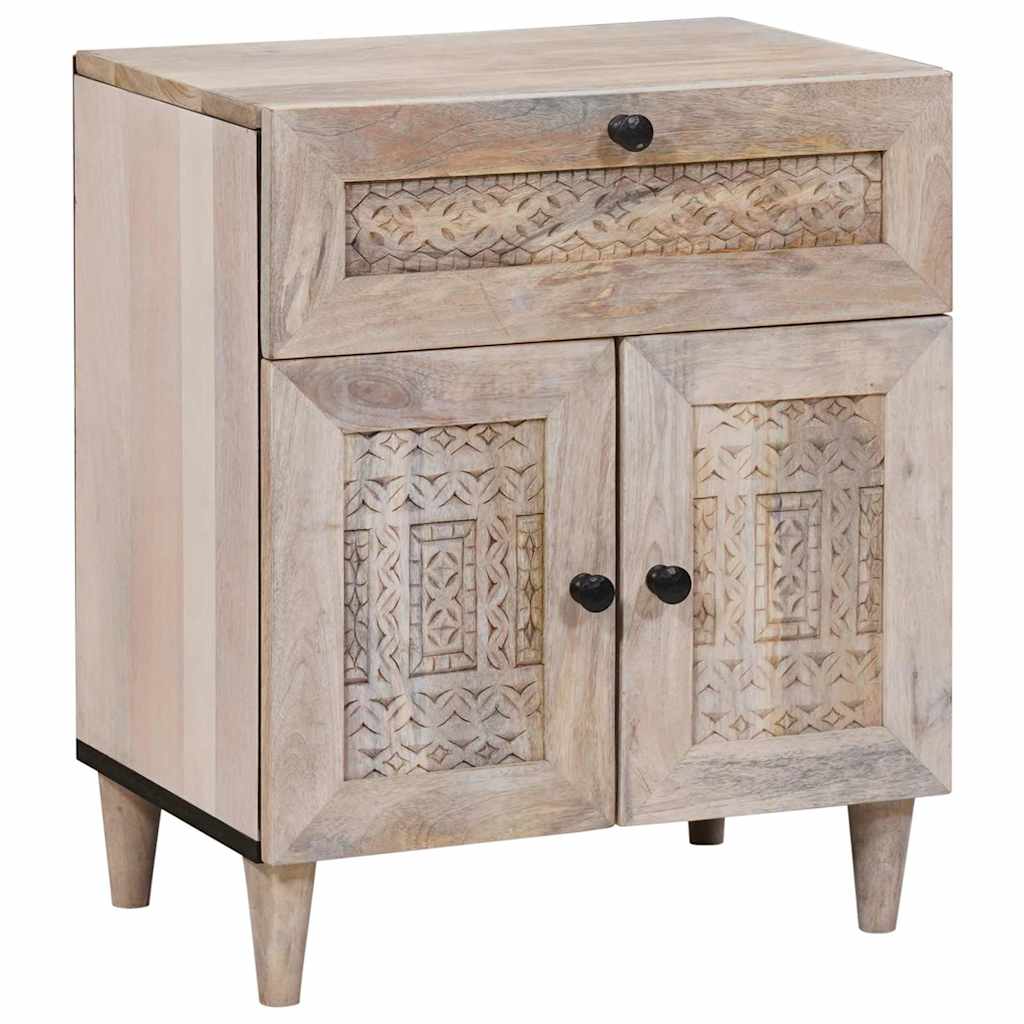 Nattbordskap Hvit 50 x 33 x 60 cm Konstruert tre
