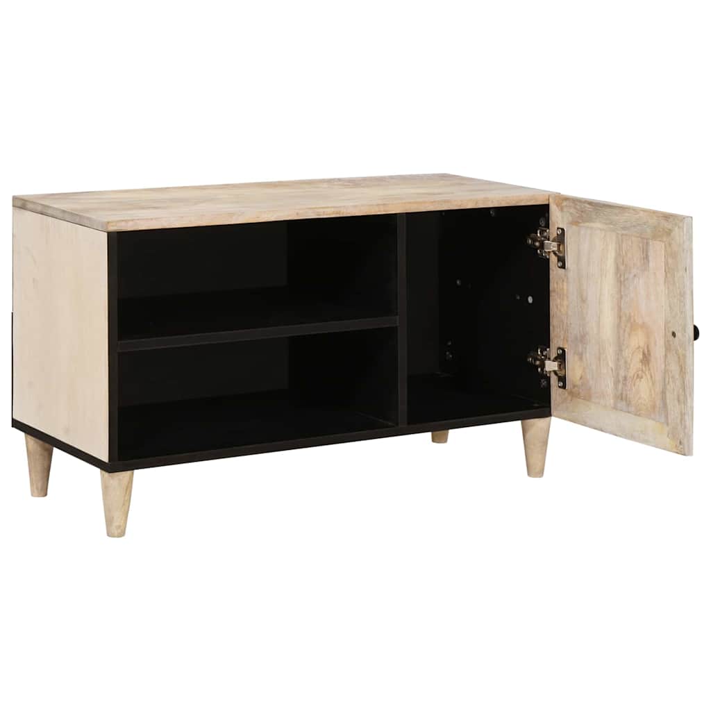 TV Enheter med hylle Hvit 80 x 33 x 46 cm Konstruert tre