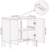 Baderomsskap Veggmontert Hvit 62 x 33 x 58 cm Massiv mangotre