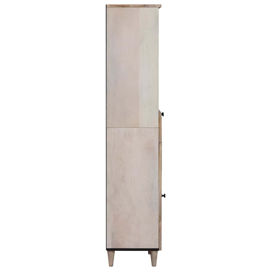 Baderomsskap med skuff Hvit 38 x 33 x 160 cm Konstruert tre