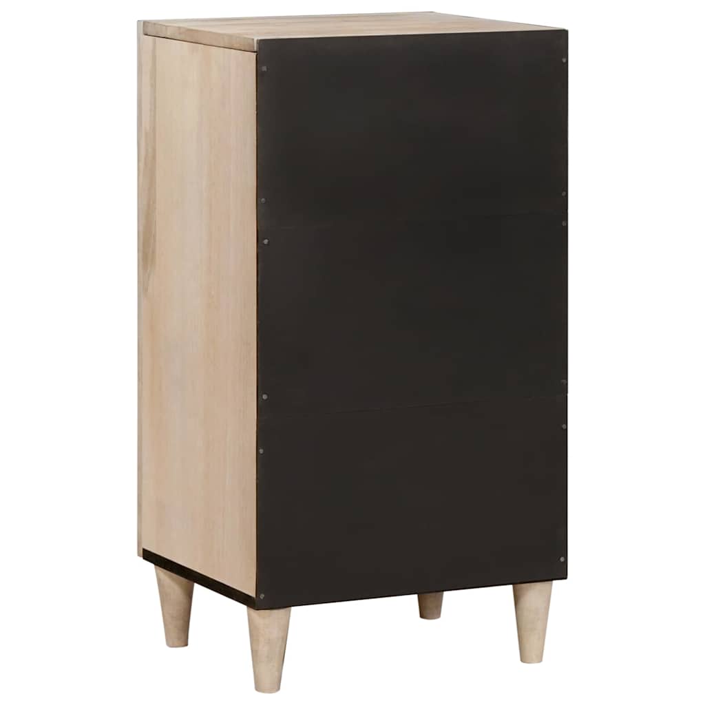 Serviesskap Blek Hvit 40 x 33 x 75 cm Massiv mango tre