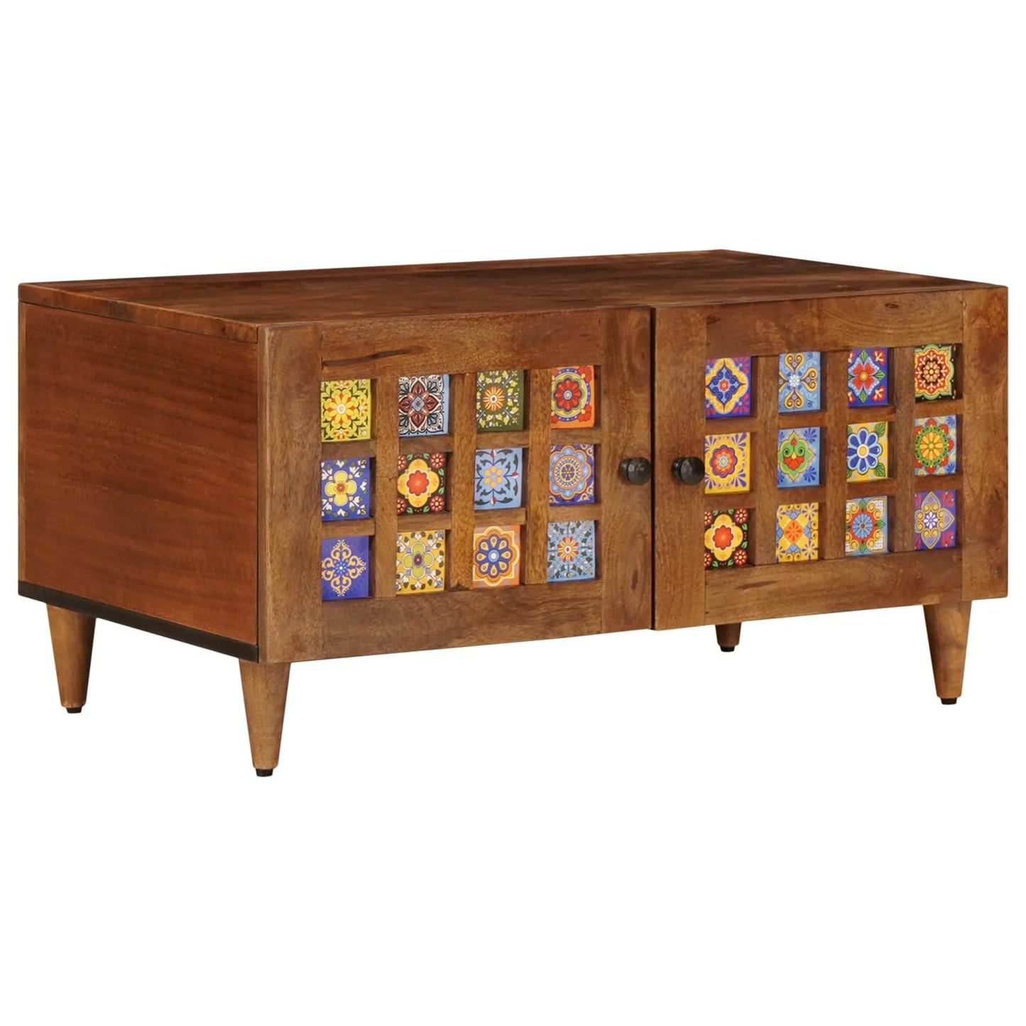 Kaffebord Brun 80 x 50 x 40 cm Massiv mango tre