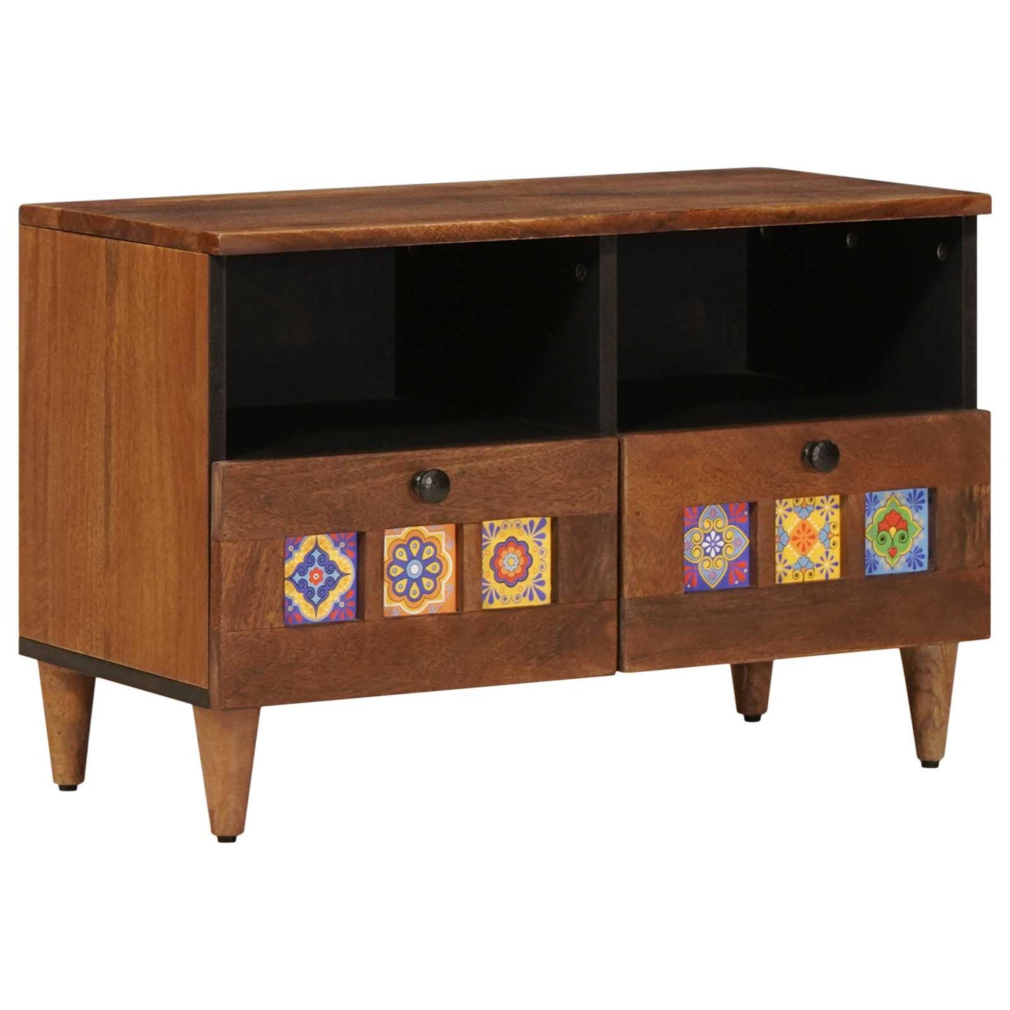 Kaffebord med skuff Brun 80 x 54 x 40 cm Massiv mango tre