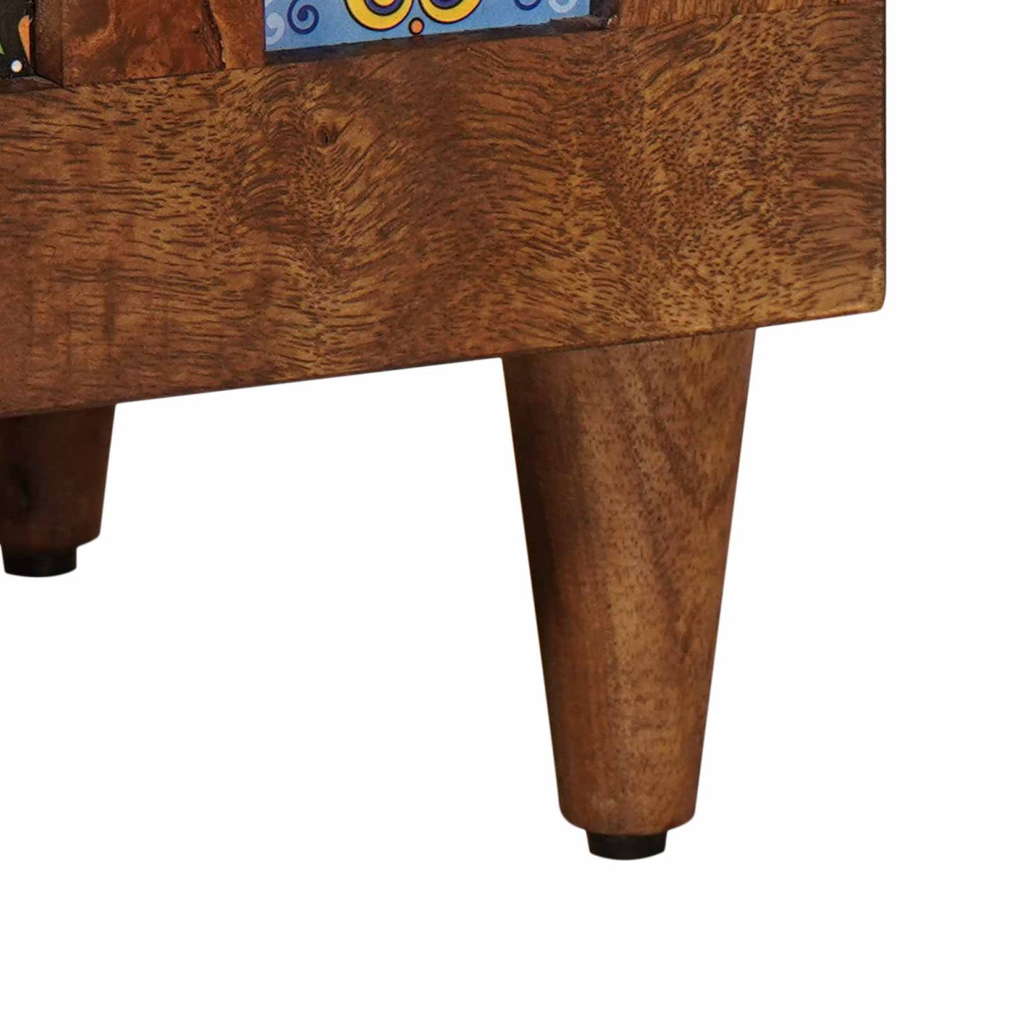 TV-skap med skuff Valnøtt 80 x 33 x 46 cm Massiv mango tre