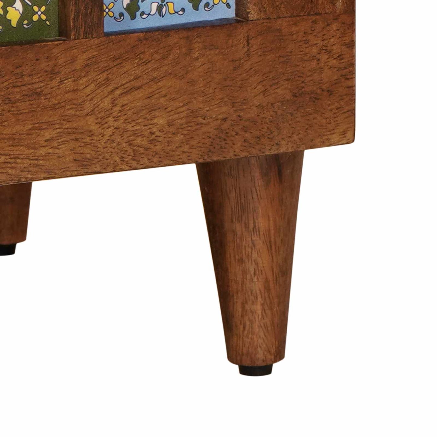 TV-skap med skuff Valnøtt 100 x 33 x 46 cm Massiv mango tre