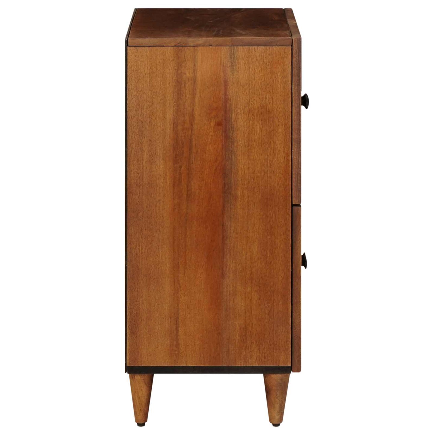 Serviesskap med dør Valnøtt 60 x 33 x 75 cm Massiv mango tre