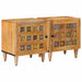 Nattbordskap 2 pcs Naturlig 40 x 33,5 x 46 cm Massiv mango tre vidaXL