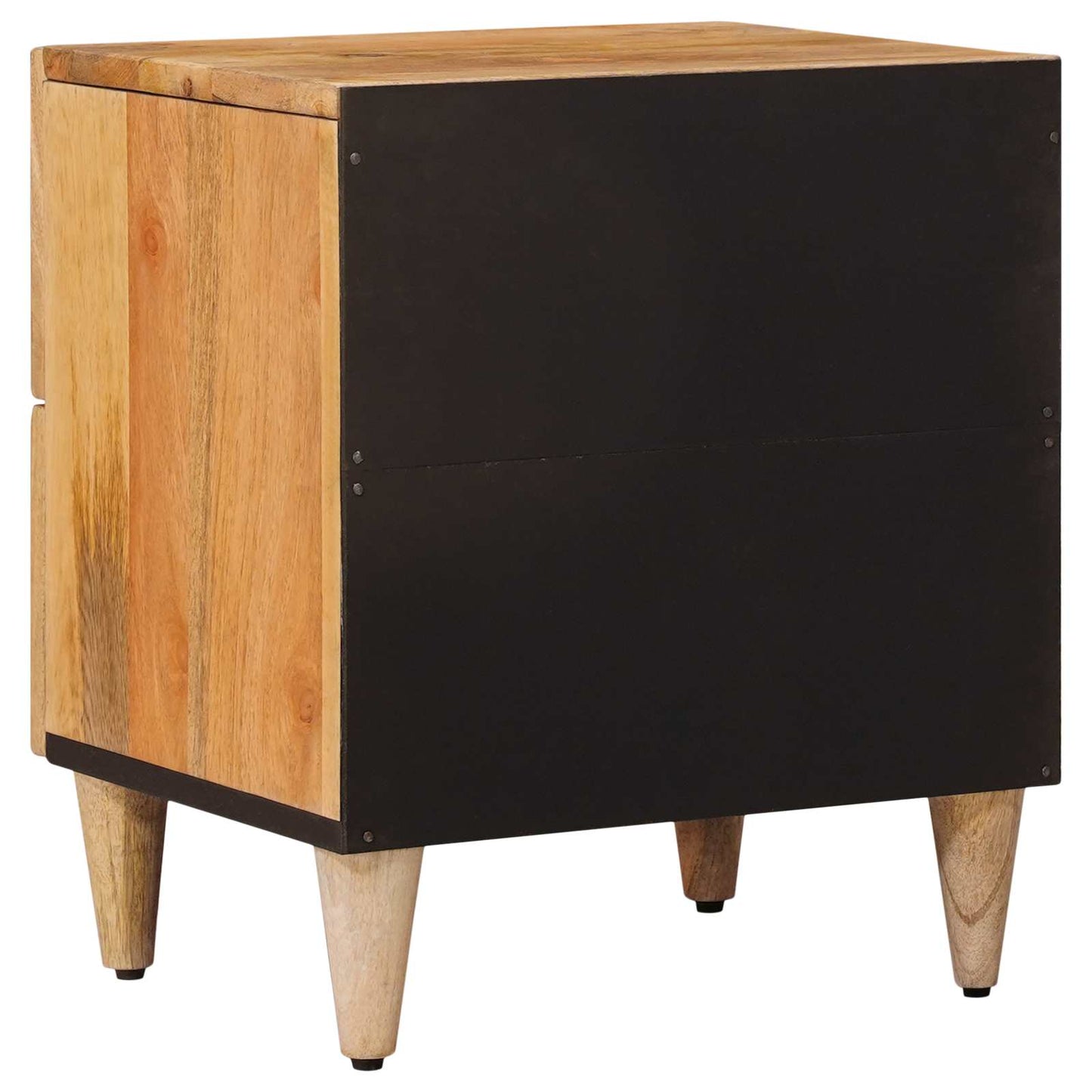 Nattbordskap 2 pcs Naturlig 40 x 33,5 x 46 cm Massiv mango tre vidaXL