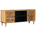 TV-skap med hylle Naturlig 105 x 33,5 x 46 cm Massiv mango tre vidaXL