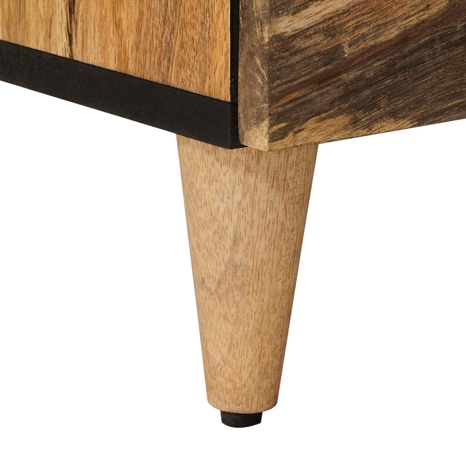TV-skap med skuff Naturlig 70 x 33 x 46 cm Massiv mango tre vidaXL
