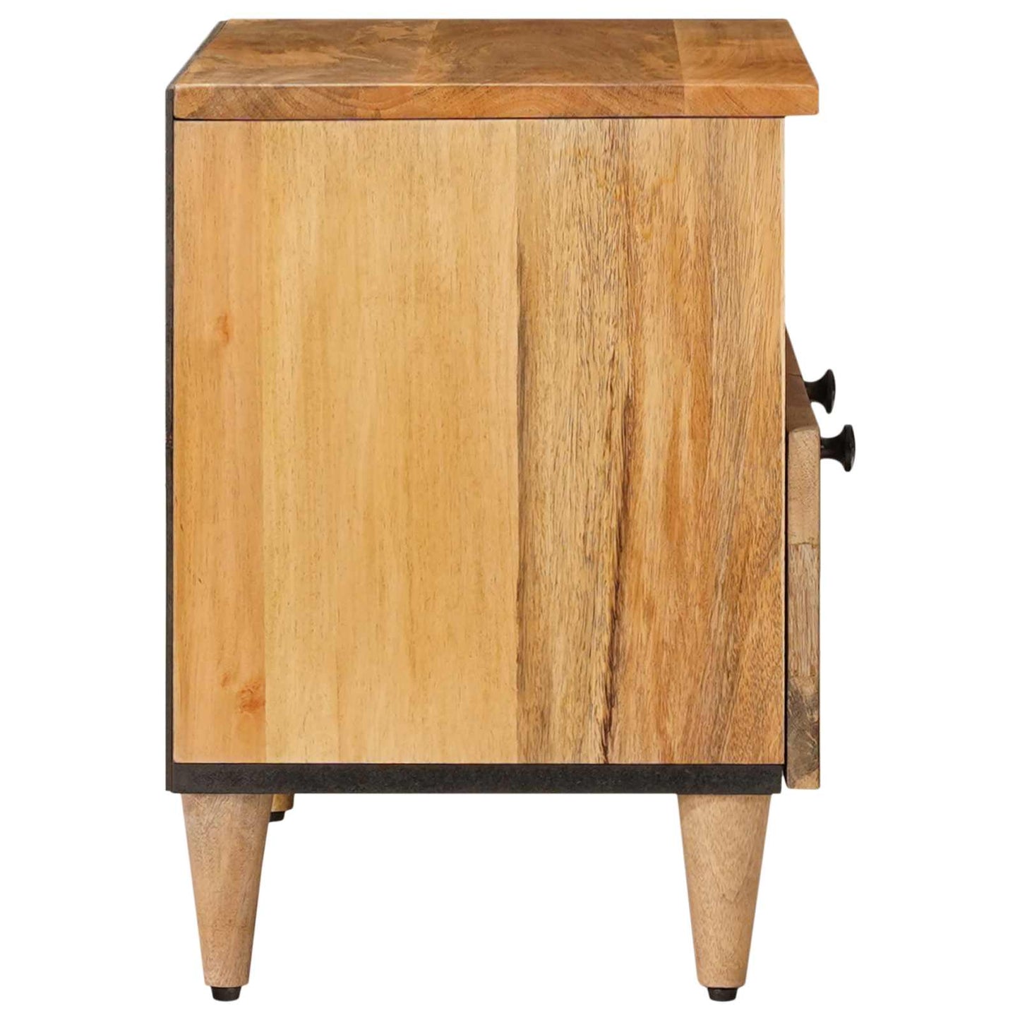 TV-skap med skuff Naturlig 70 x 33 x 46 cm Massiv mango tre vidaXL