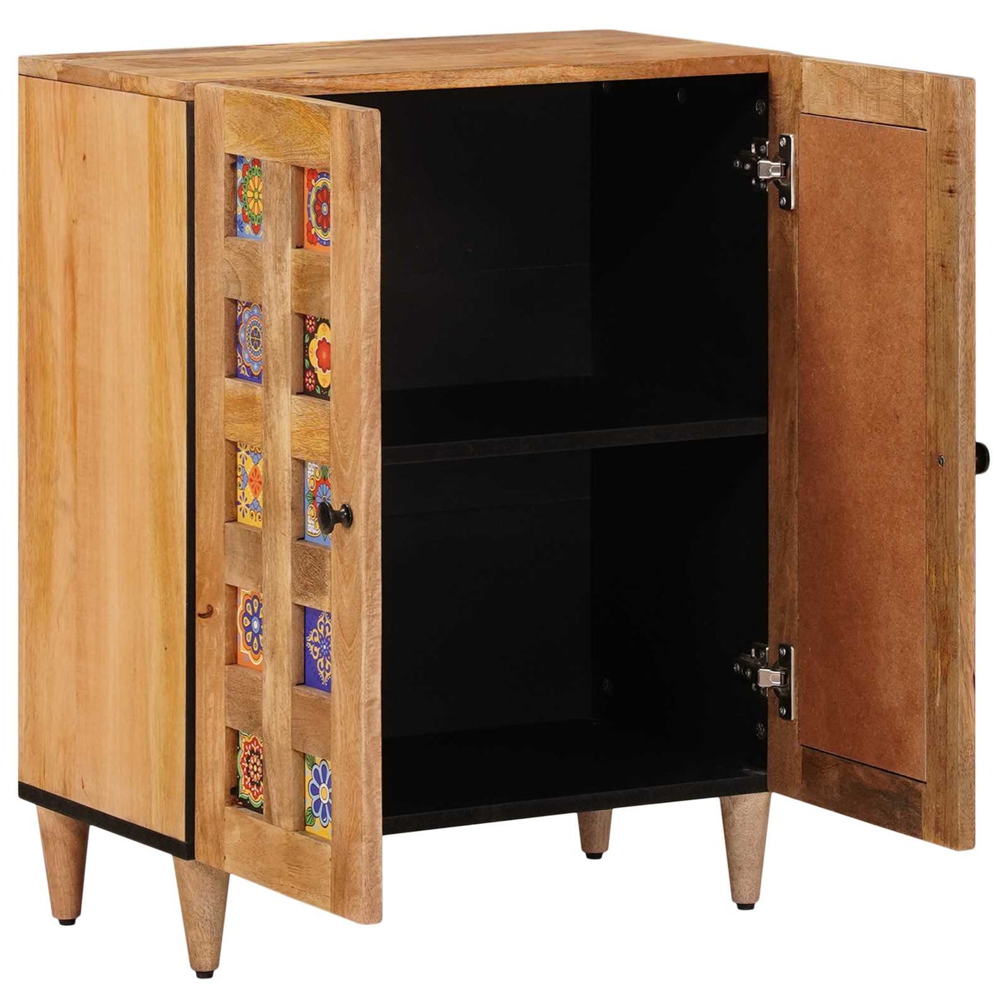 Serviesskap Naturlig 60 x 33,5 x 75 cm Massiv mango tre vidaXL