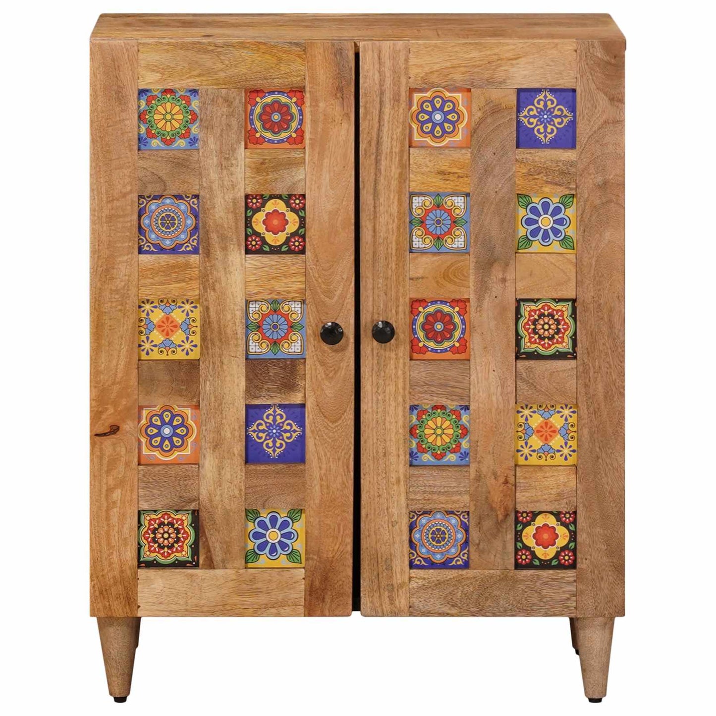 Serviesskap Naturlig 60 x 33,5 x 75 cm Massiv mango tre vidaXL