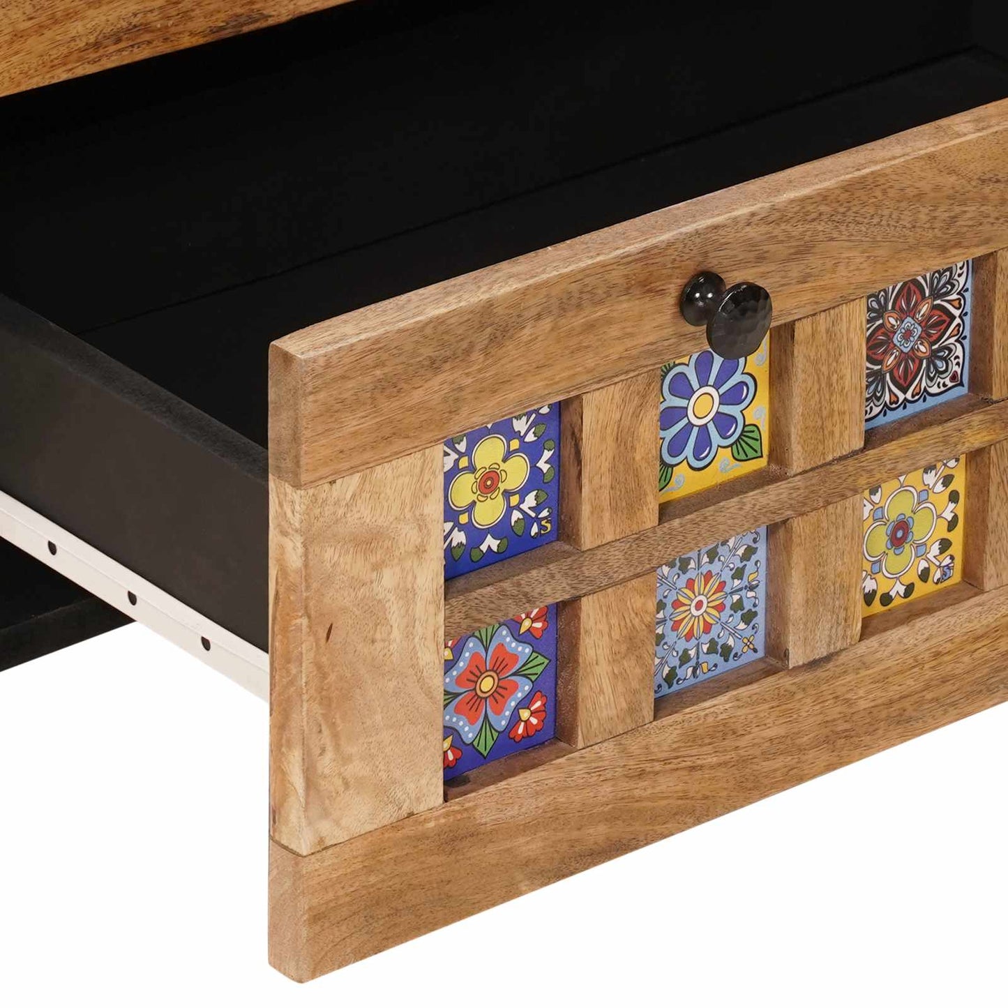 Serviesskap Naturlig 60 x 33 x 75 cm Massiv mango tre vidaXL