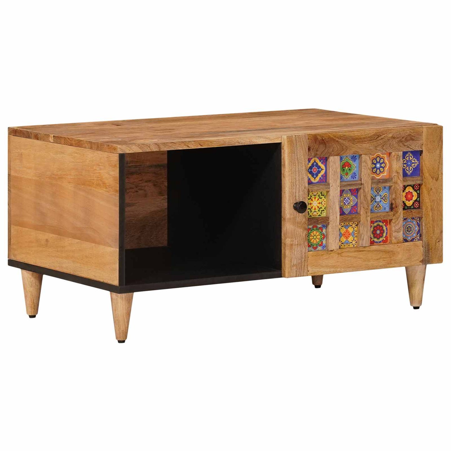 Kaffebord Naturlig 80 x 50 x 40 cm Massiv mango tre