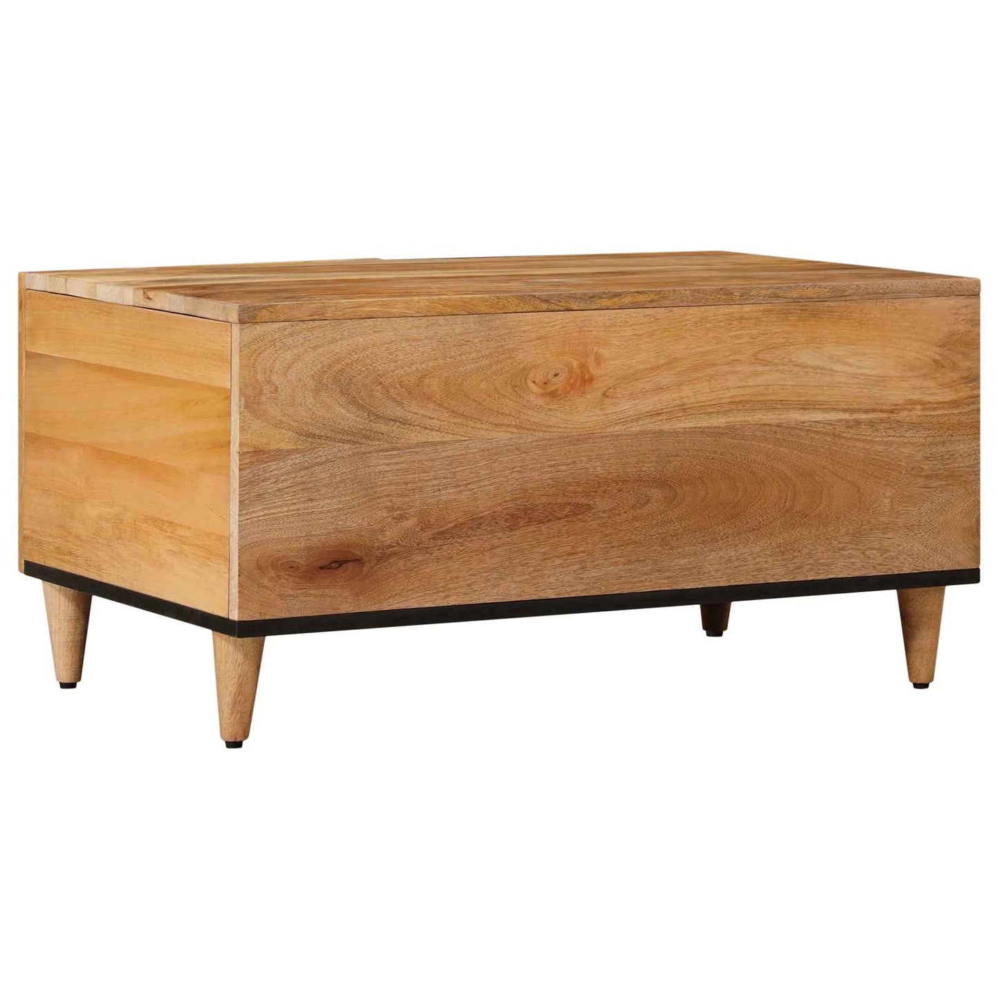 Kaffebord Naturlig 80 x 50 x 40 cm Massiv mango tre