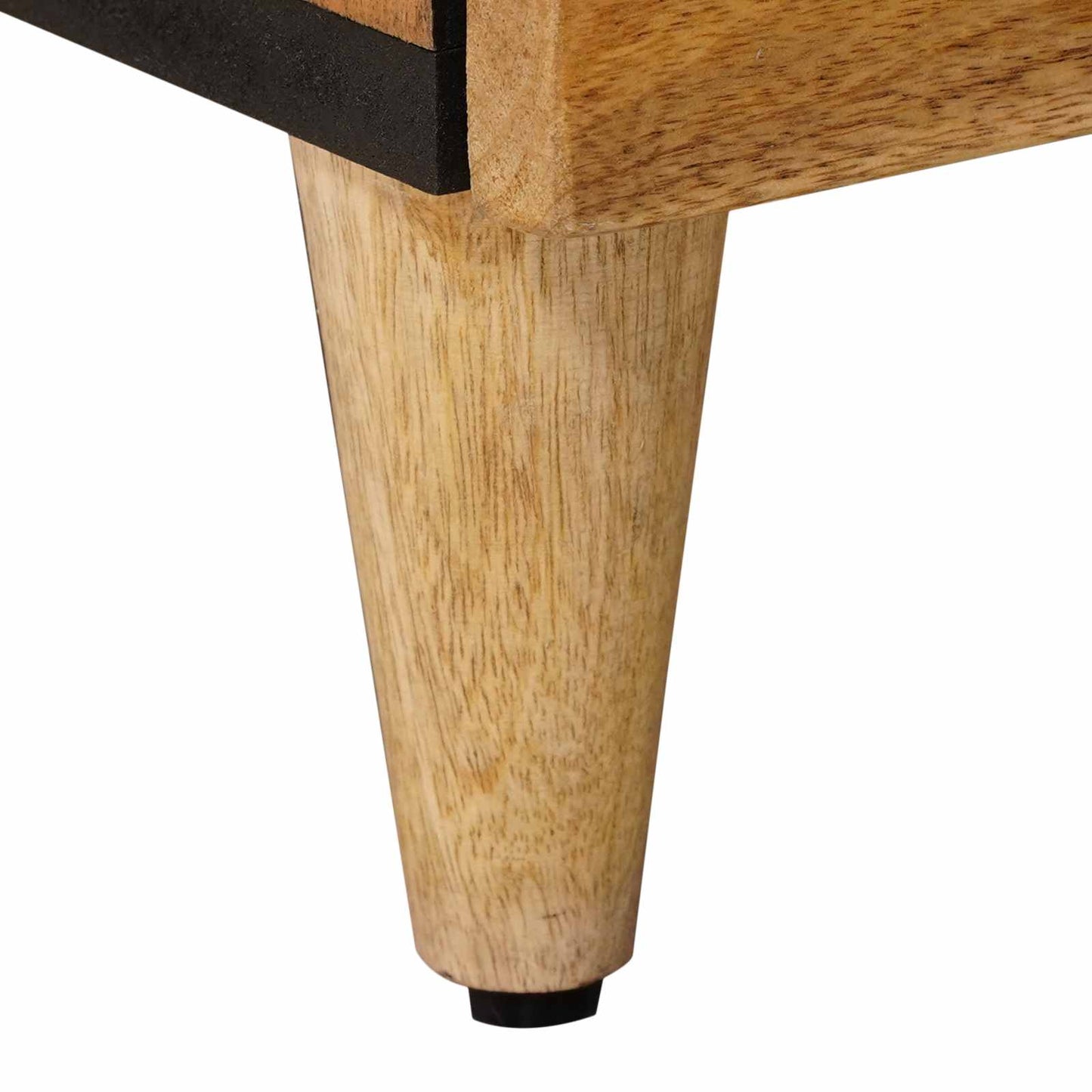 Nattbordskap 2 pcs Naturlig 40 x 33 x 46 cm Massiv mango tre