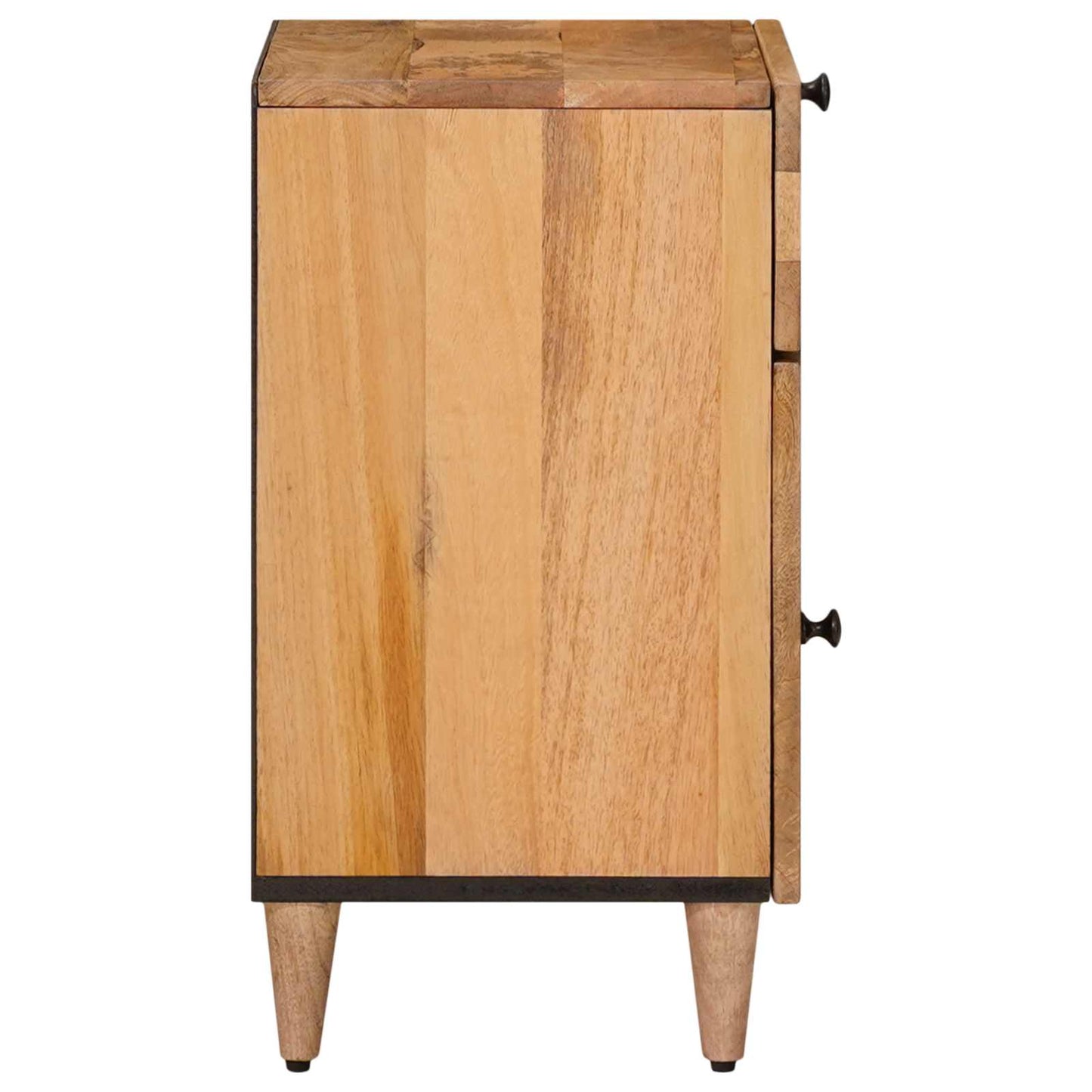 Nattbordskap Naturlig 50 x 33 x 60 cm Massiv mango tre vidaXL