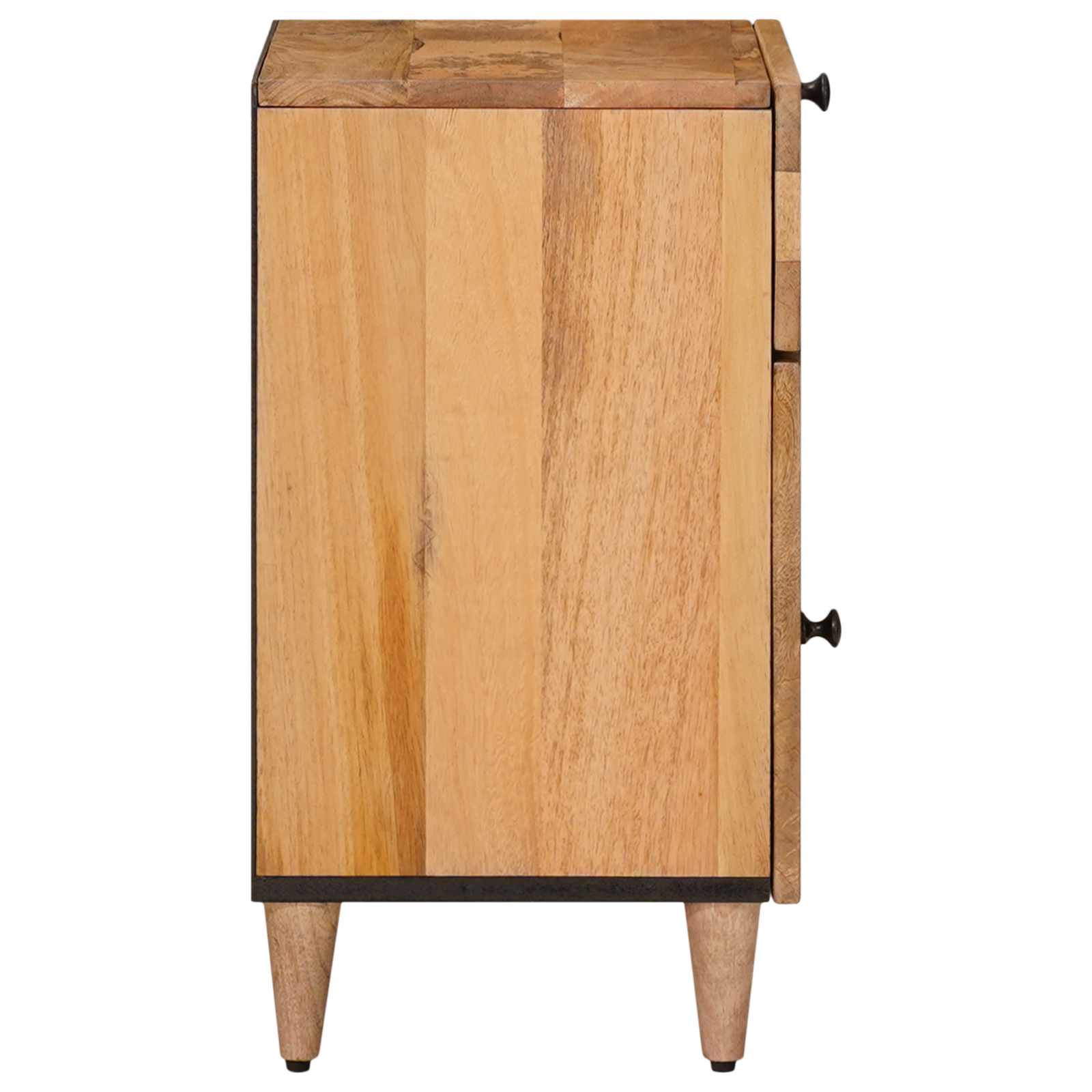 Nattbordskap Naturlig 50 x 33 x 60 cm Massiv mango tre vidaXL