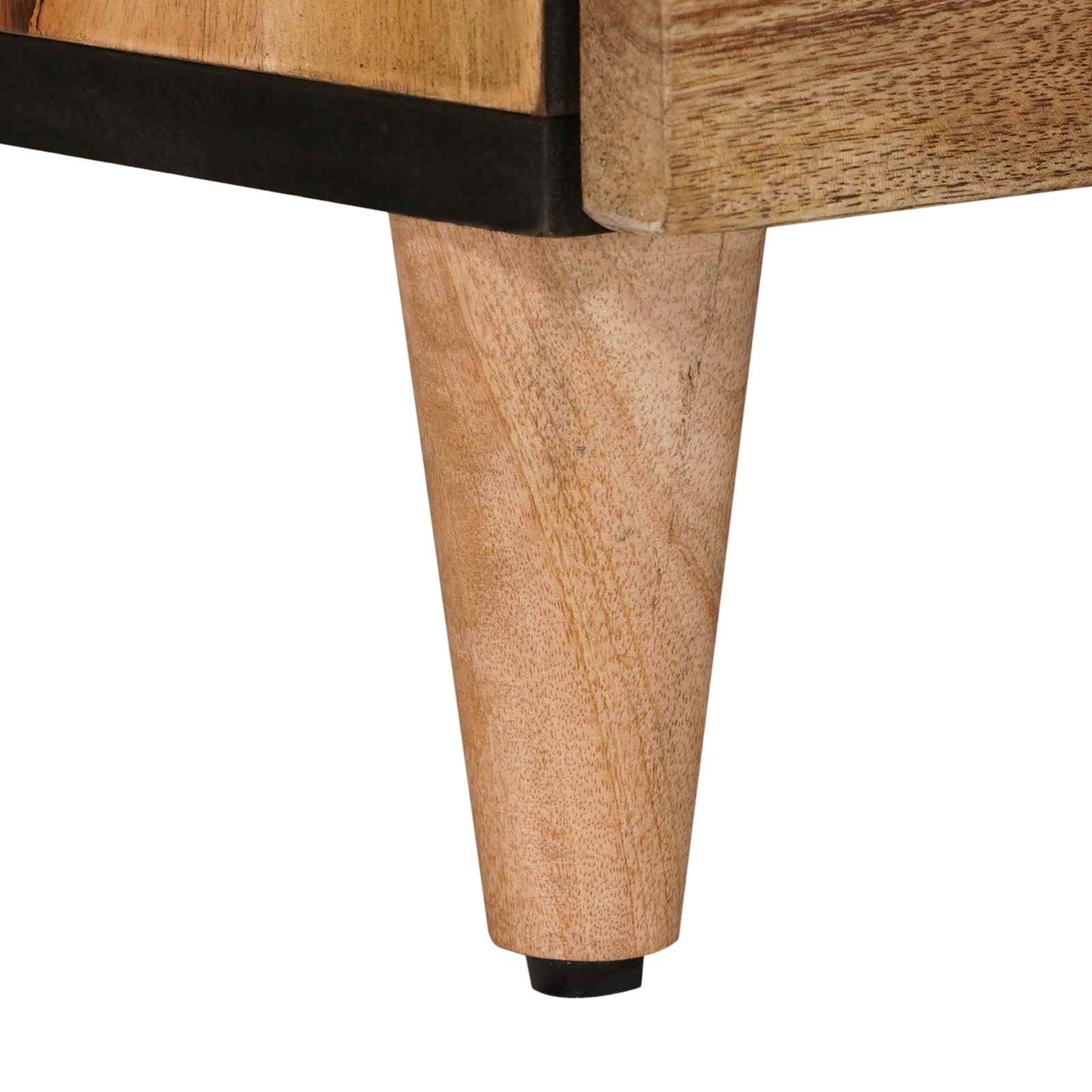 Nattbordskap Naturlig 50 x 33 x 62 cm Massiv mango tre vidaXL