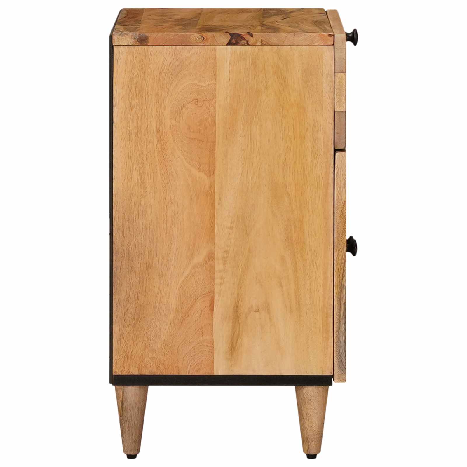 Nattbordskap Naturlig 50 x 33 x 60 cm Massiv mango tre vidaXL