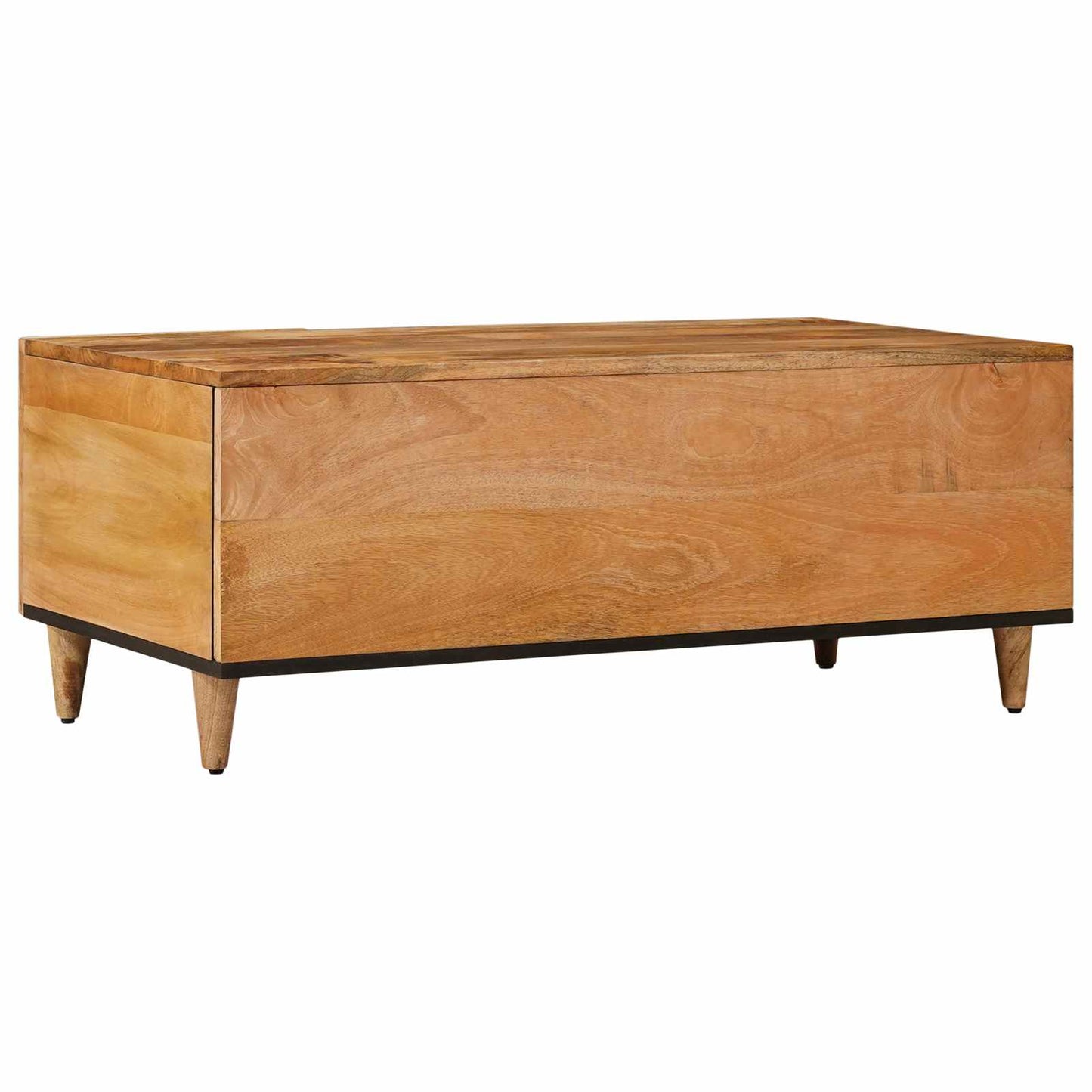 Kaffebord Naturlig 100 x 54 x 40 cm Massiv mango tre vidaXL