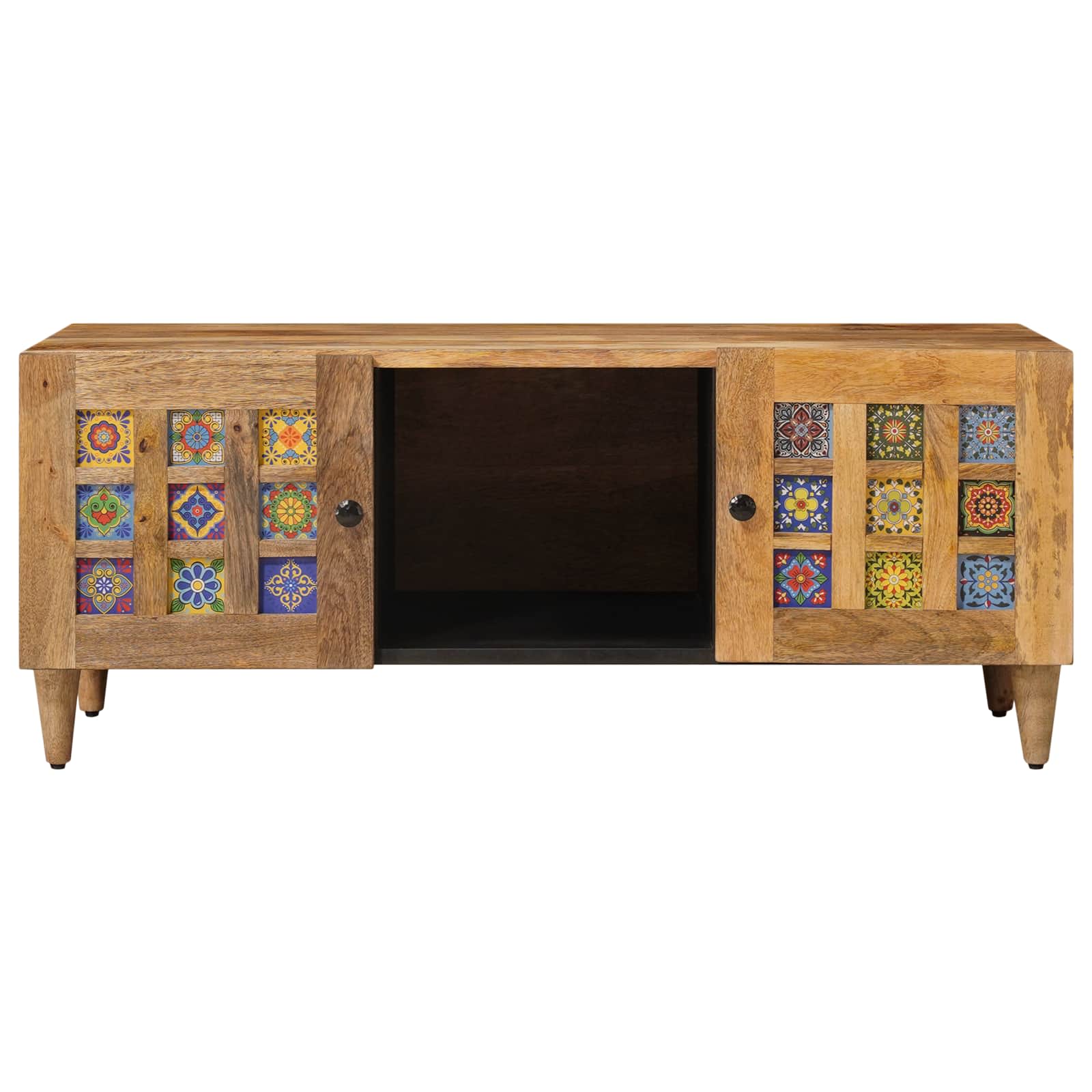 Kaffebord Naturlig 100 x 54 x 40 cm Massiv mango tre vidaXL