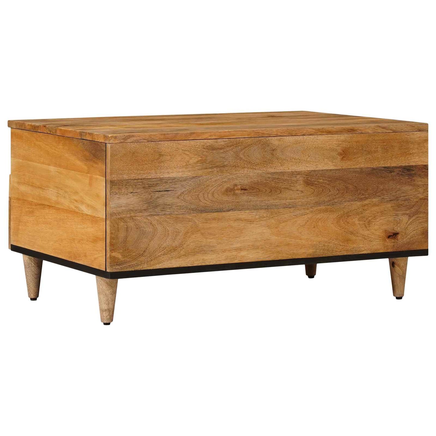 Kaffebord med skuff Naturlig 80 x 54 x 40 cm Massiv mango tre