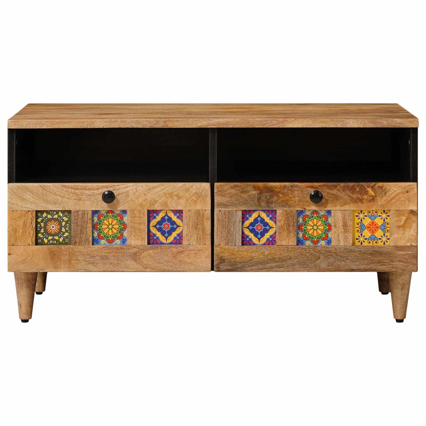 Kaffebord med skuff Naturlig 80 x 54 x 40 cm Massiv mango tre