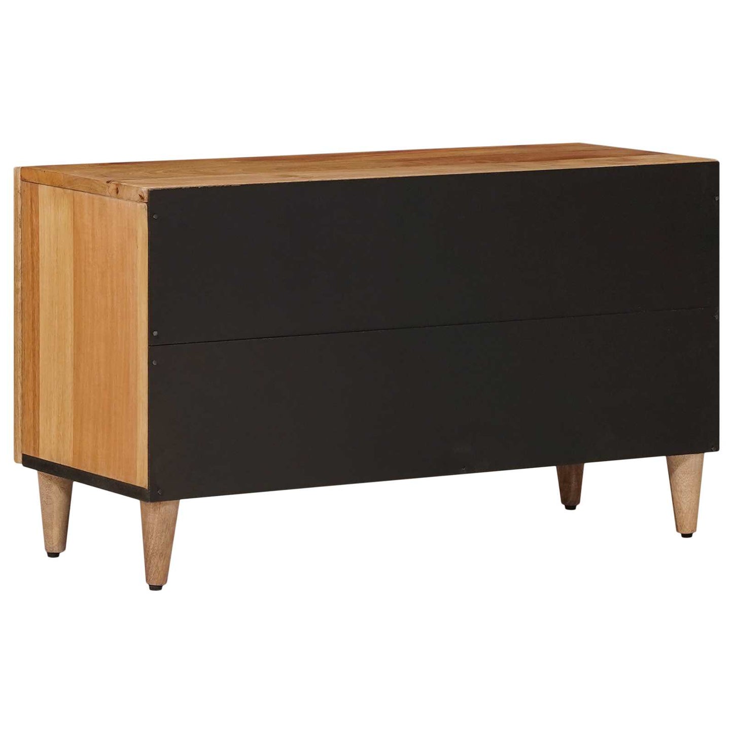 TV-skap med lagring Naturlig 80 x 31,5 x 46 cm Massiv mango tre vidaXL