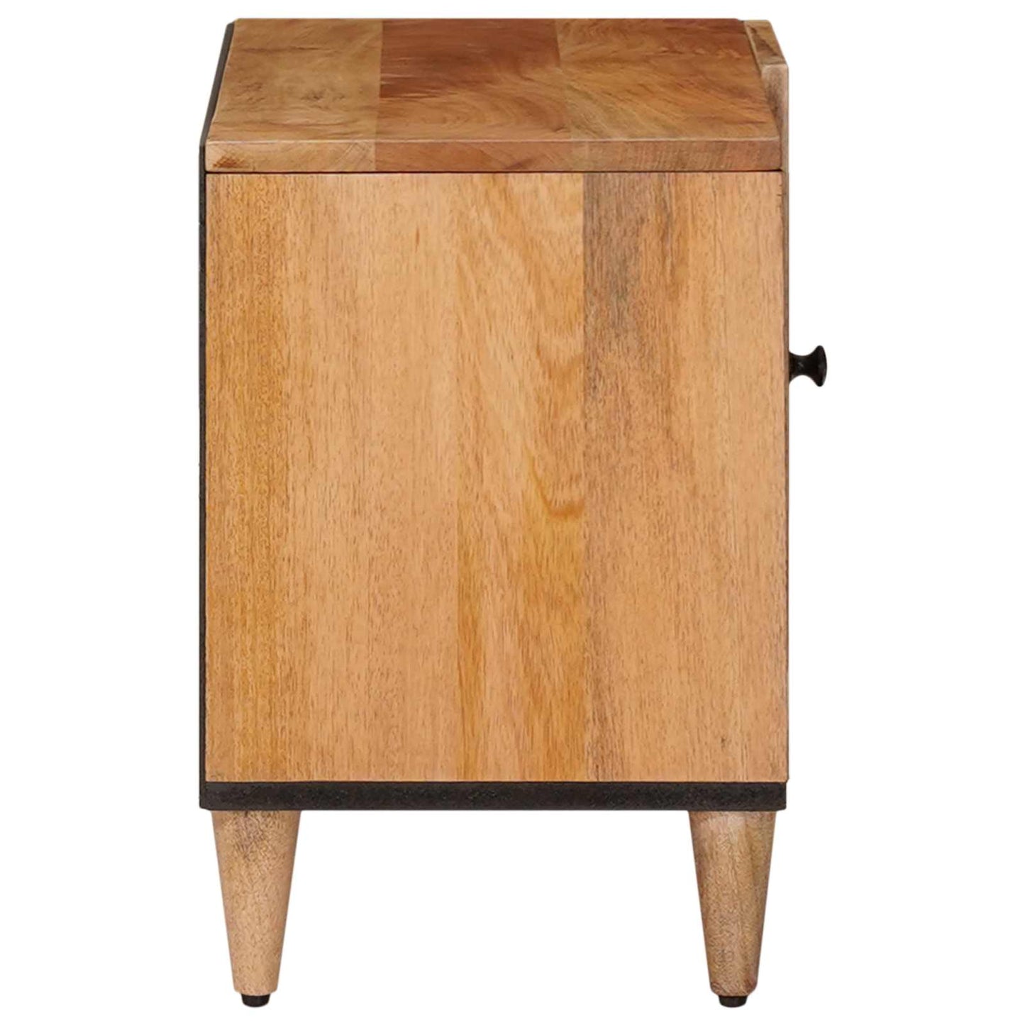 TV-skap med lagring Naturlig 80 x 31,5 x 46 cm Massiv mango tre vidaXL