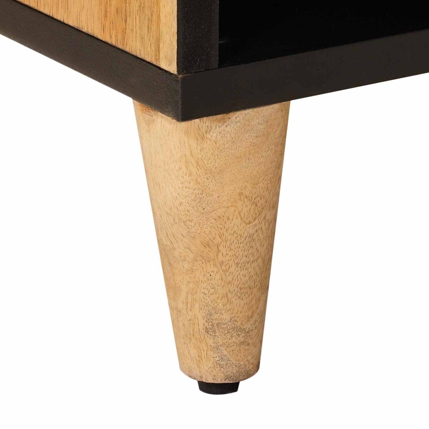 TV-skap med skuff Naturlig 100 x 33,5 x 46 cm Massiv mango tre vidaXL