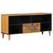 TV-skap med skuff Naturlig 100 x 33,5 x 46 cm Massiv mango tre vidaXL