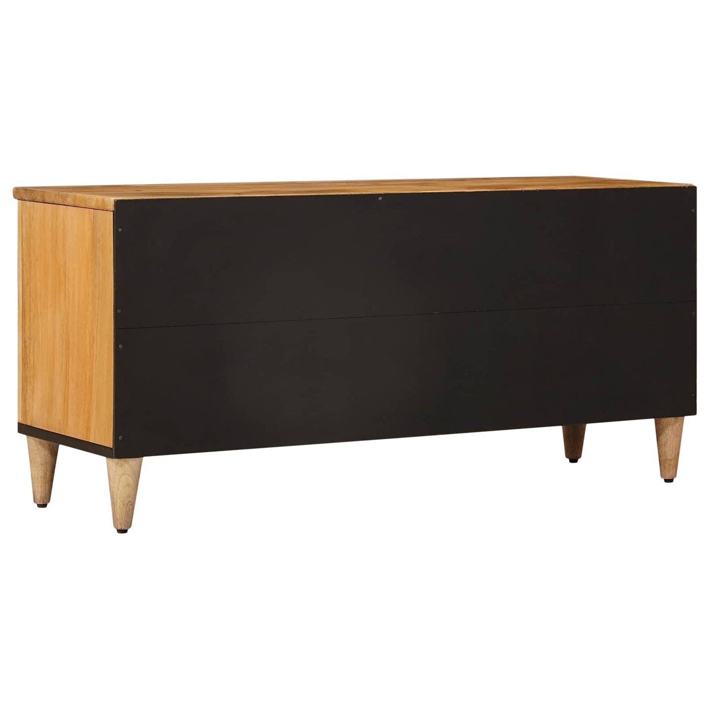 TV-skap med skuff Naturlig 100 x 33,5 x 46 cm Massiv mango tre vidaXL