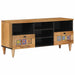 TV-skap med skuff Naturlig 100 x 33,5 x 46 cm Massiv mango tre vidaXL