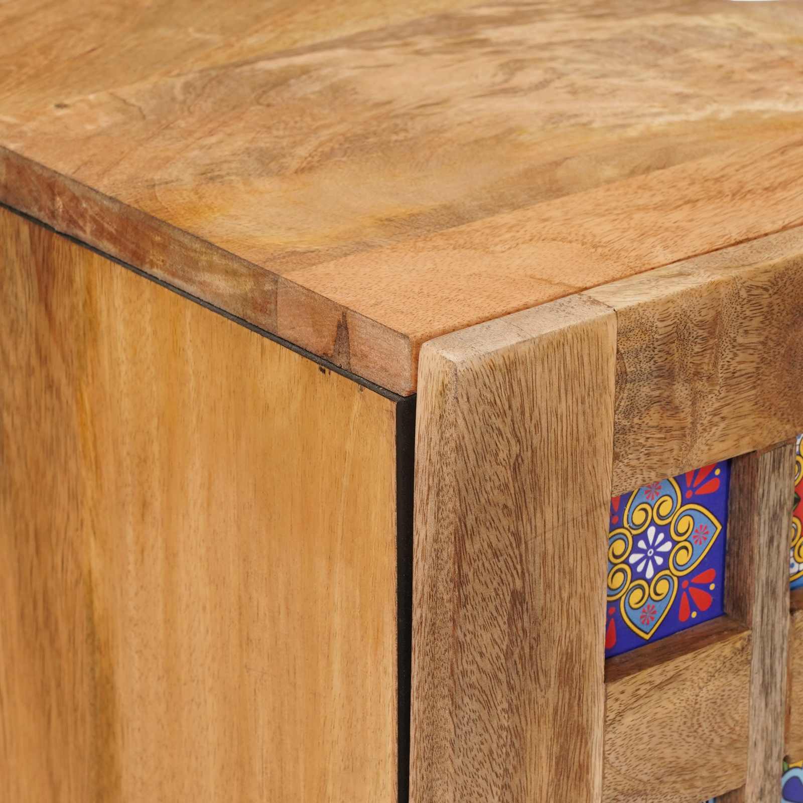 Baderomsvaskeskap Naturlig 62 x 33 x 58 cm Massiv mango tre vidaXL