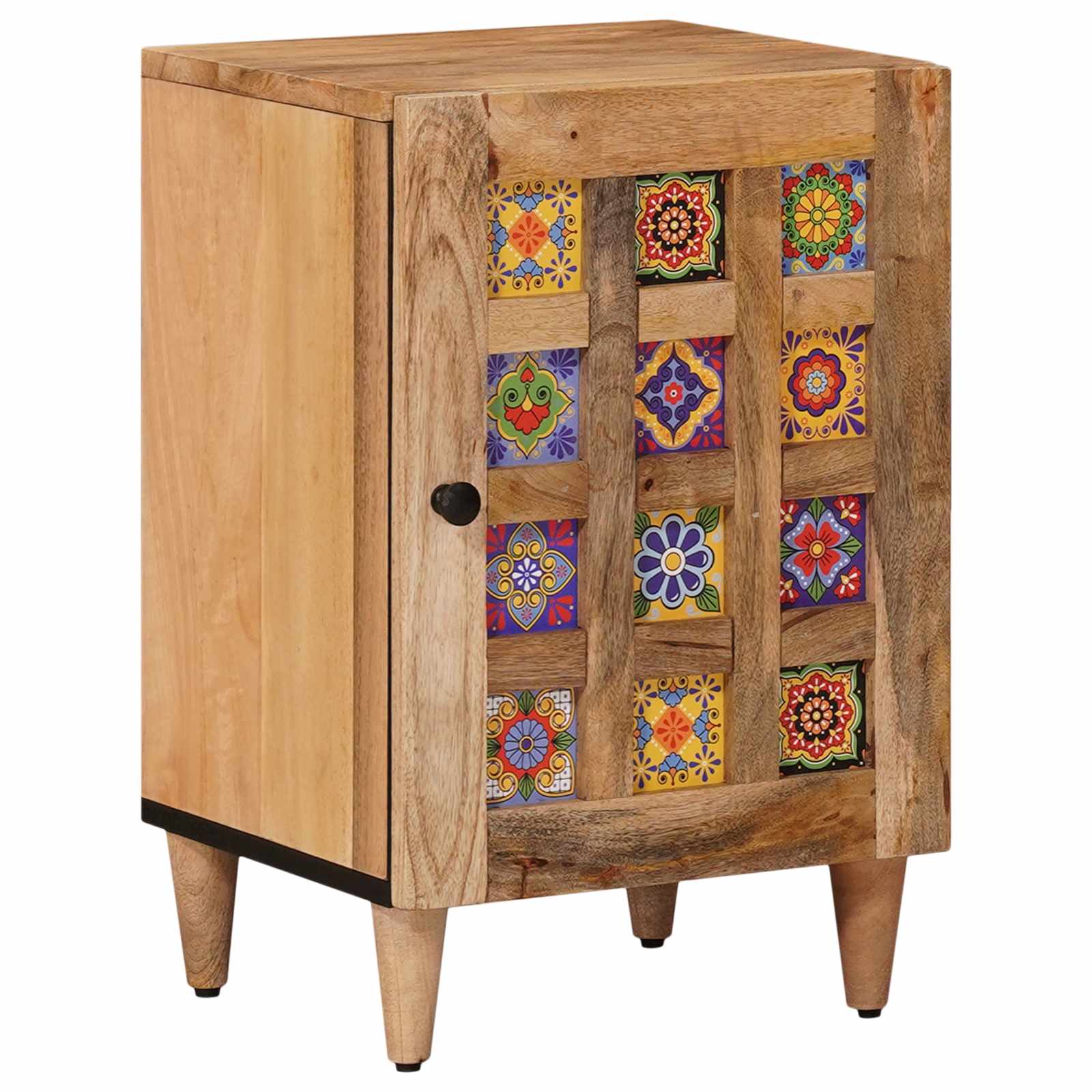 Baderomsskap Naturlig 38 x 33,5 x 58 cm Massiv mango tre vidaXL