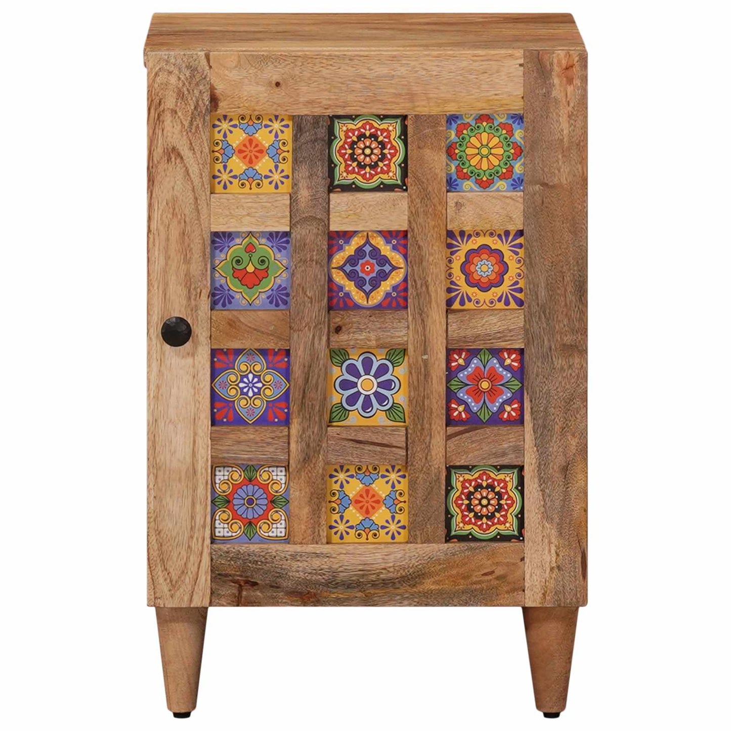 Baderomsskap Naturlig 38 x 33,5 x 58 cm Massiv mango tre vidaXL