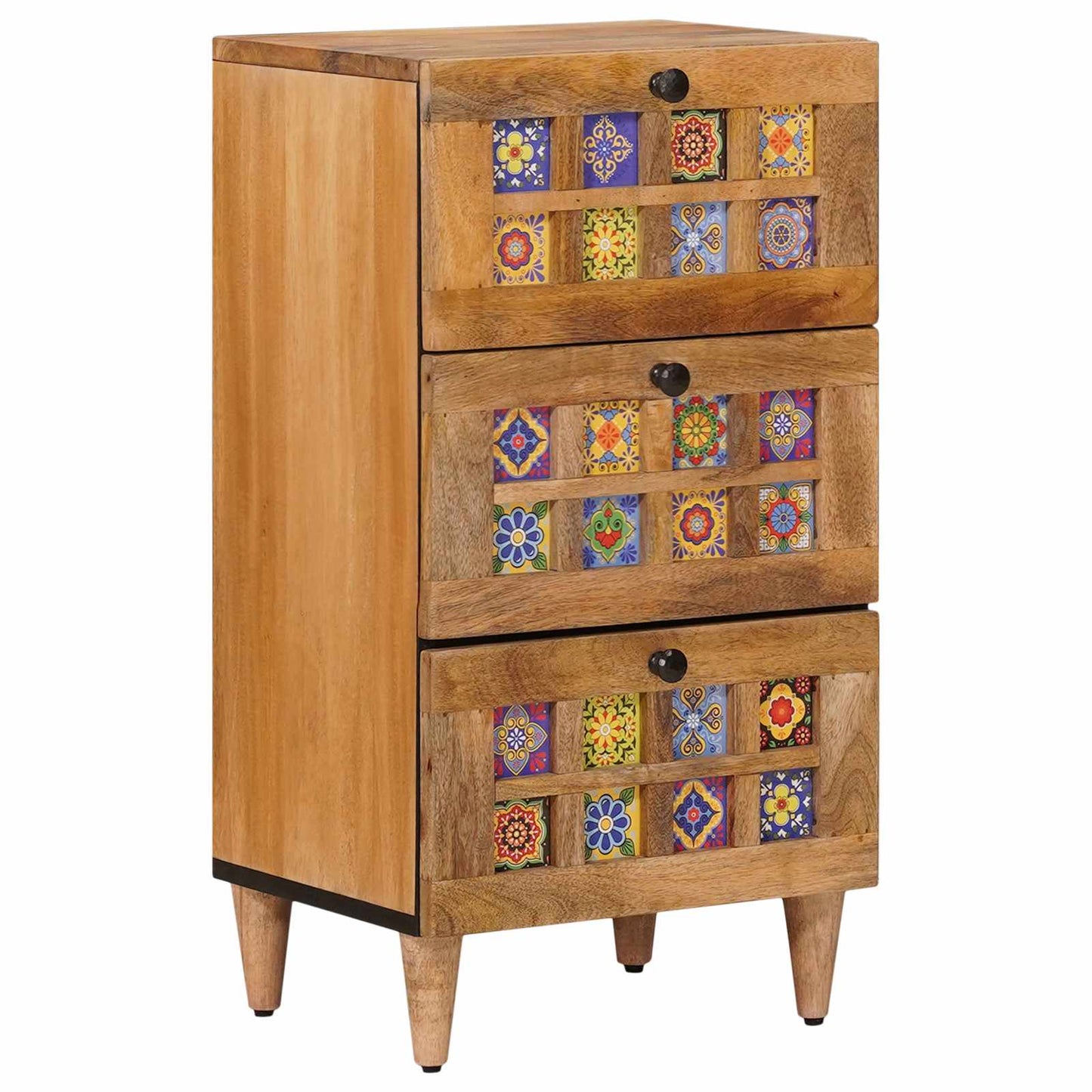 Serviesskap Naturlig 40 x 33,5 x 75 cm Massiv mango tre vidaXL