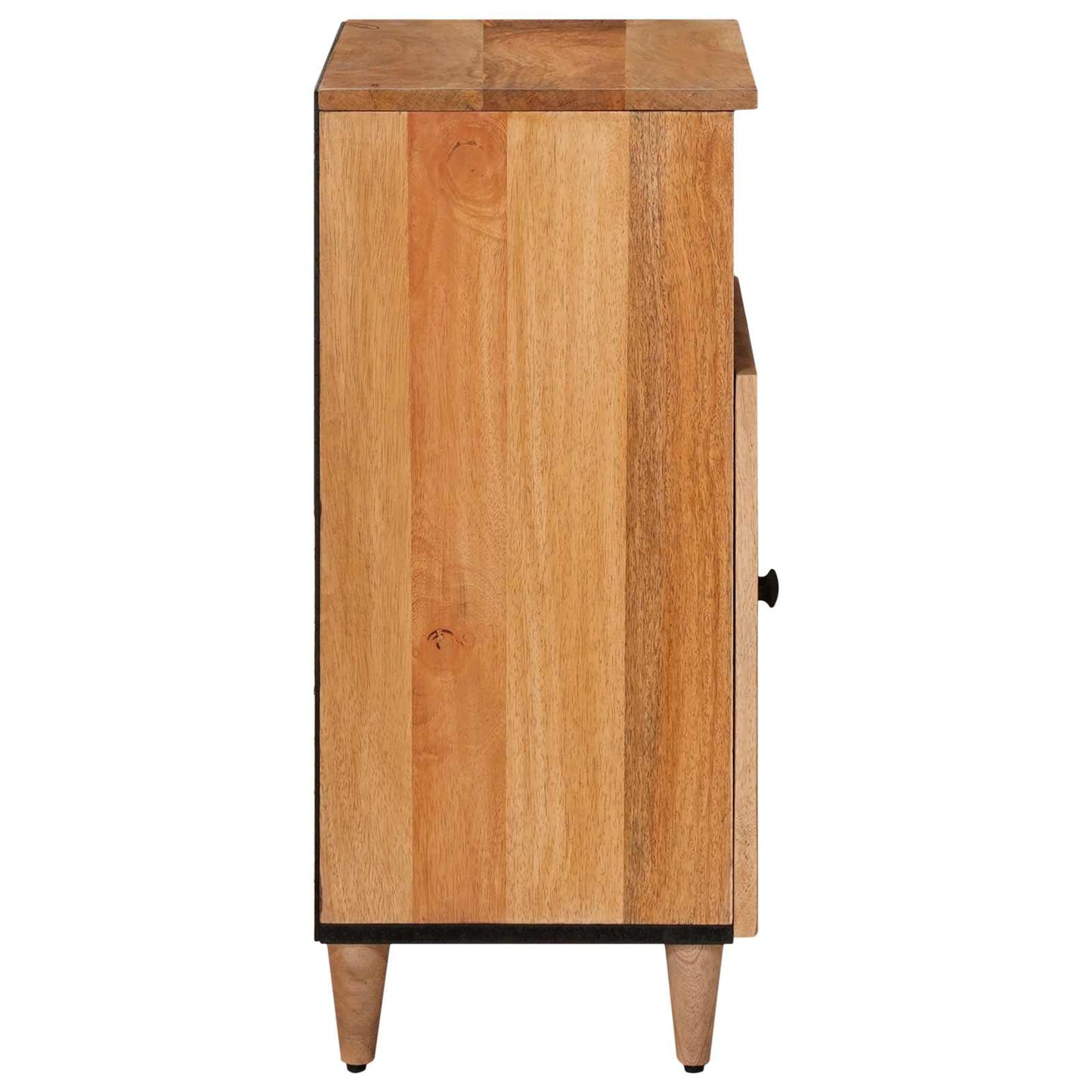 Serviesskap med dør Naturlig 60 x 33,5 x 75 cm Massiv mango tre vidaXL