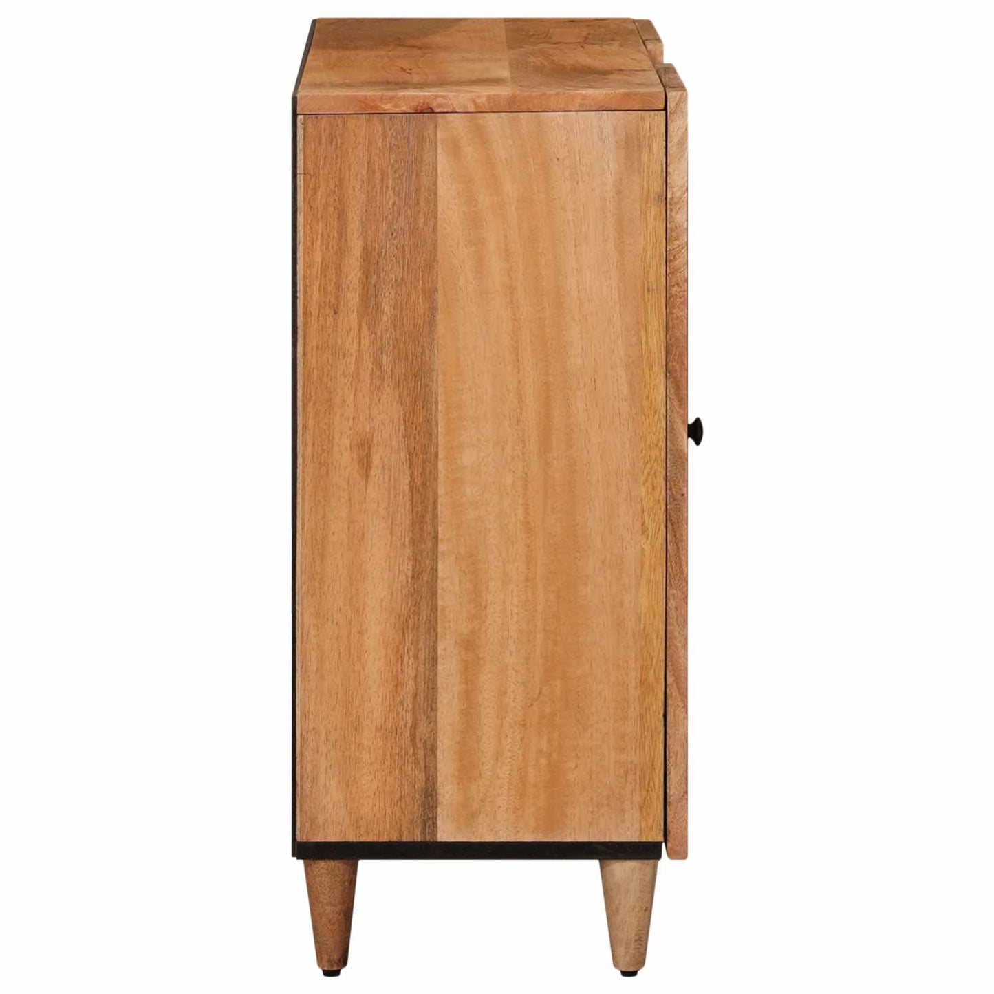 Serviesskap med dør Naturlig 90 x 33,5 x 75 cm Massiv mango tre vidaXL