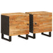 Nattbordskap 2 pcs Brun 40 x 33 x 46 cm Massiv mango tre