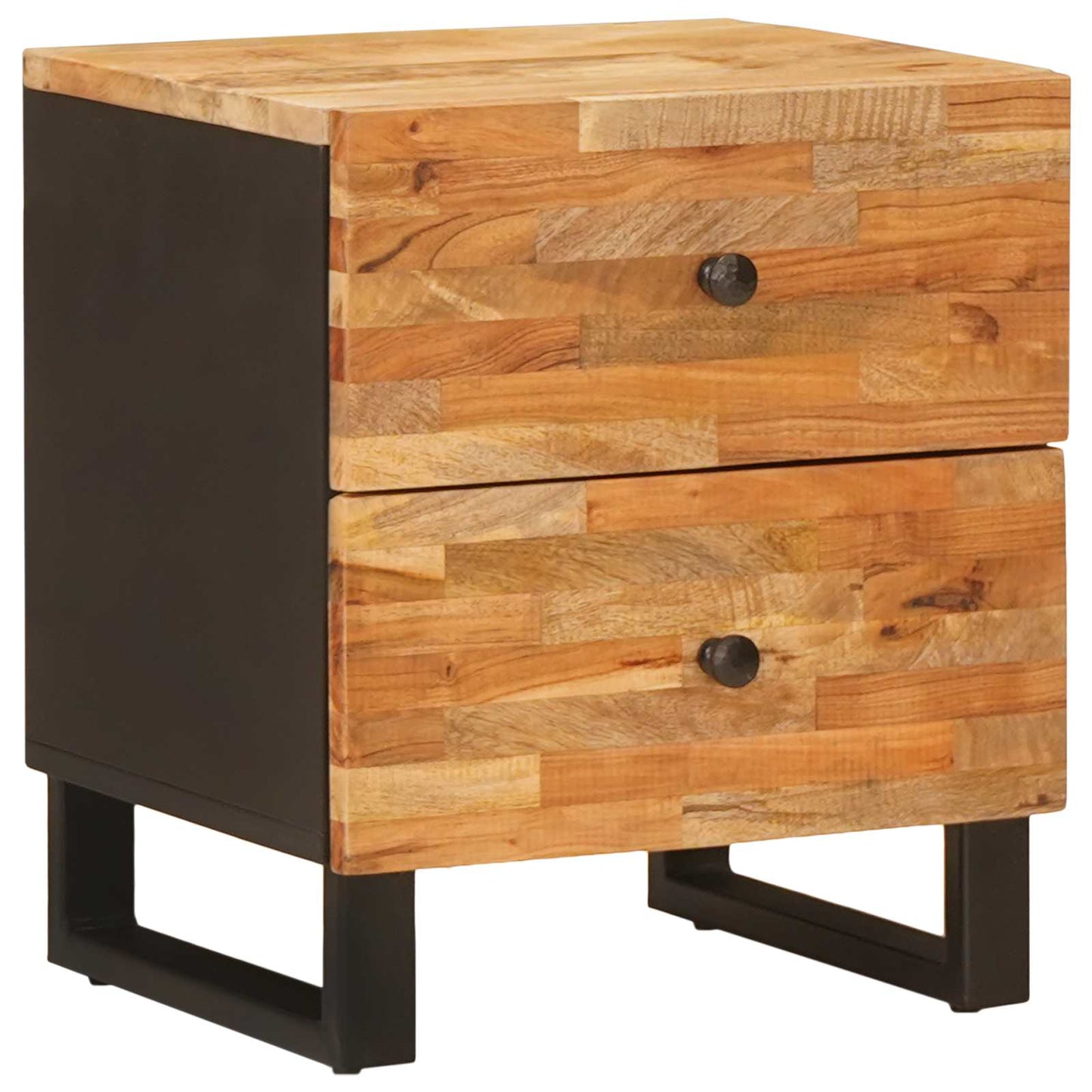 Nattbordskap med skuff Brun 40 x 33 x 46 cm Massiv mango tre