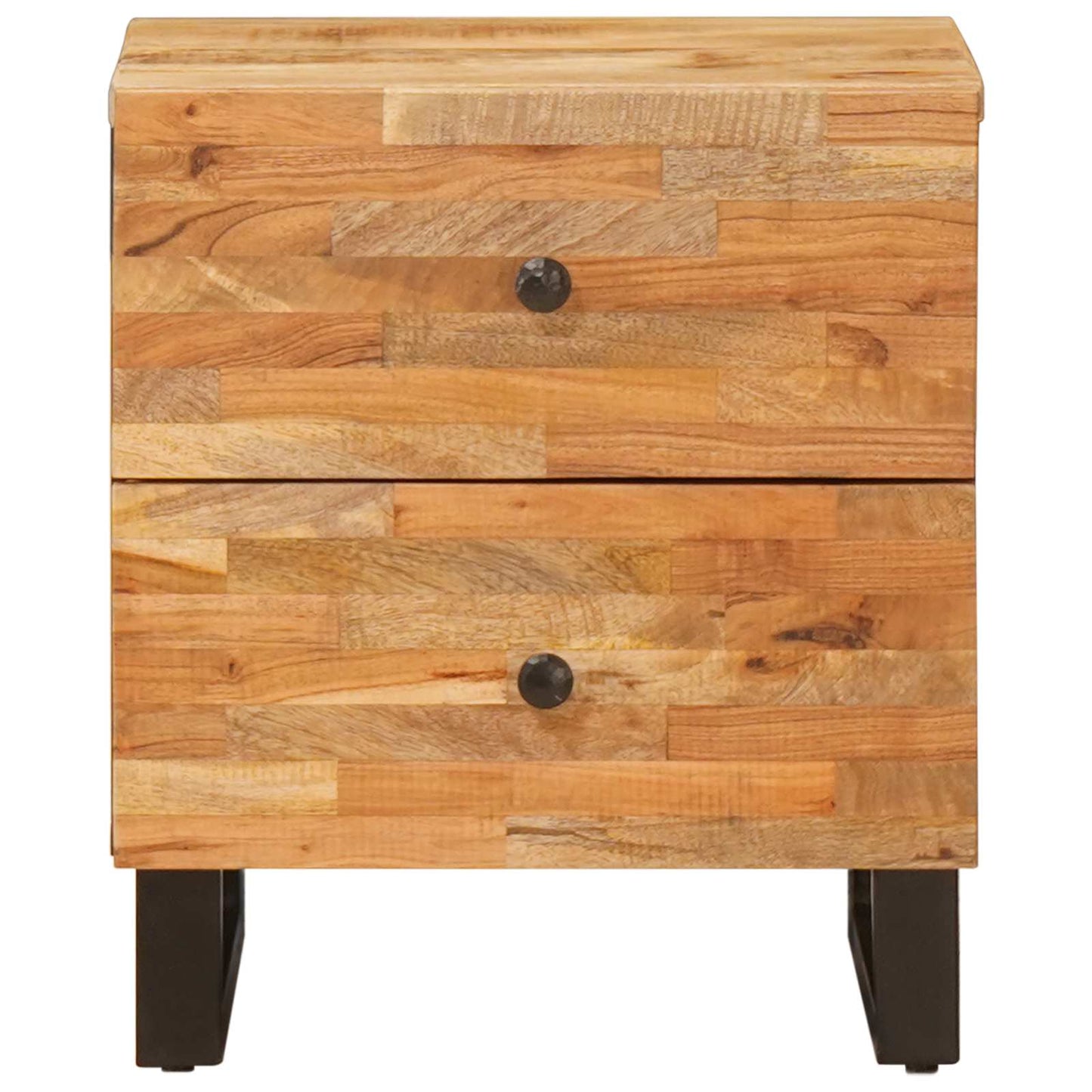 Nattbordskap med skuff Brun 40 x 33 x 46 cm Massiv mango tre