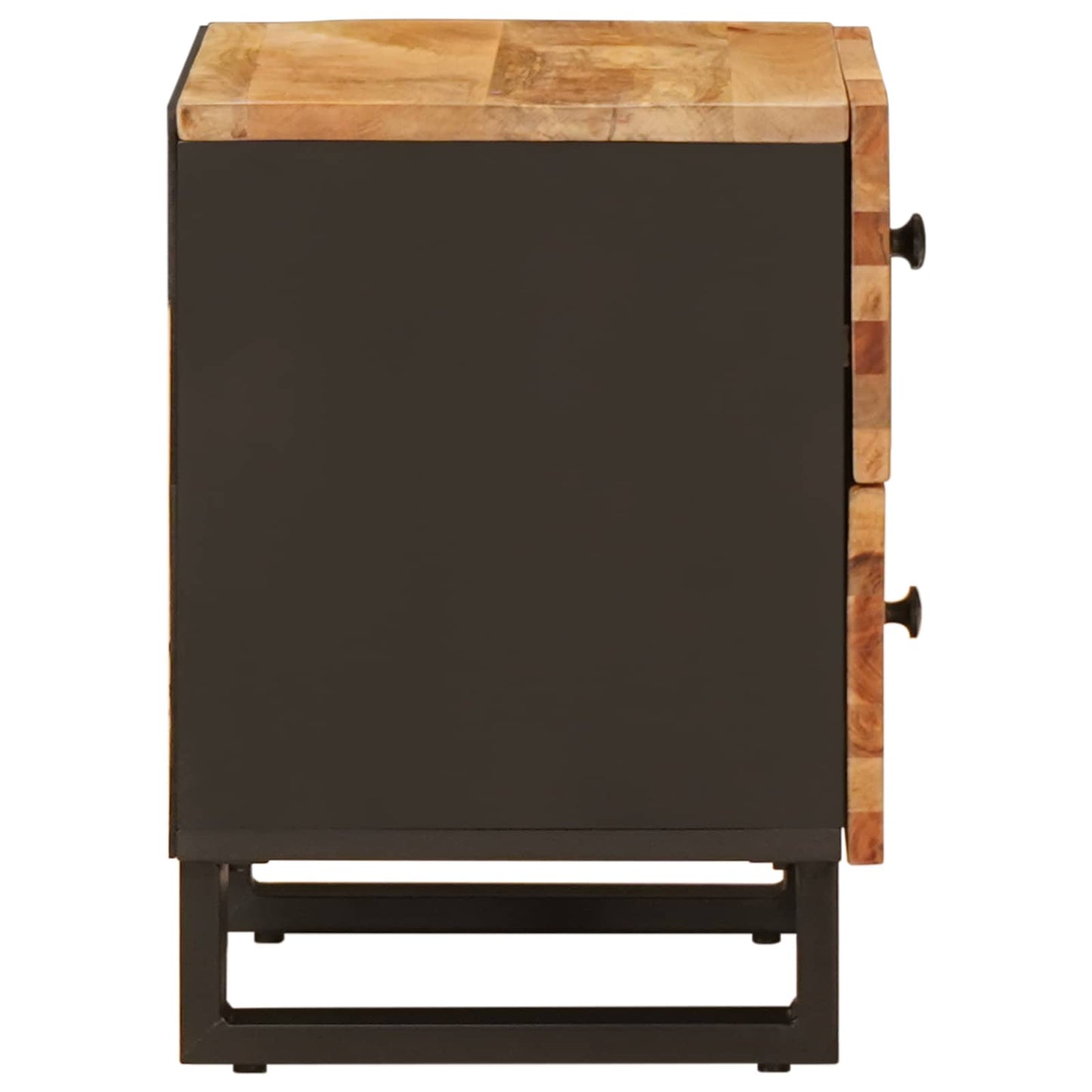 Nattbordskap med skuff Brun 40 x 33 x 46 cm Massiv mango tre
