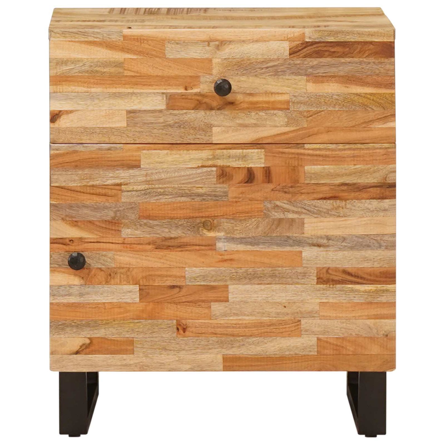 Sengekabinett med skuff Brun 50 x 33 x 60 cm Massiv mango tre